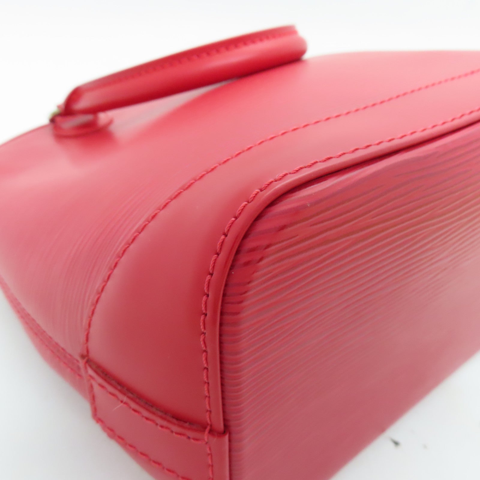 LOUIS VUITTON 【激減優惠】Epi Lockit Vertical銀扣手挽袋紅色