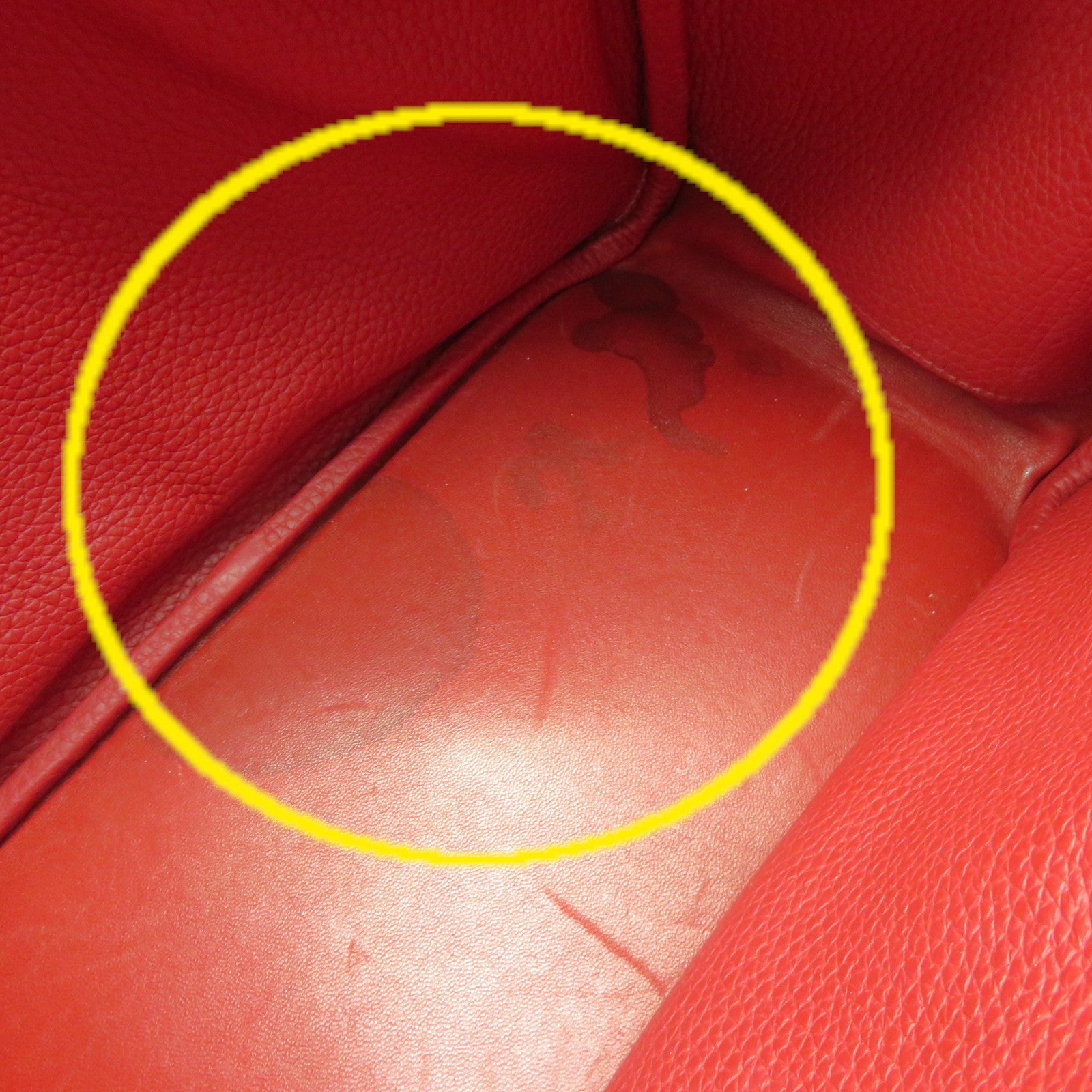 HERMES Clemence皮革Lindy 30 Shoulder Bag銀扣肩背袋’紅色