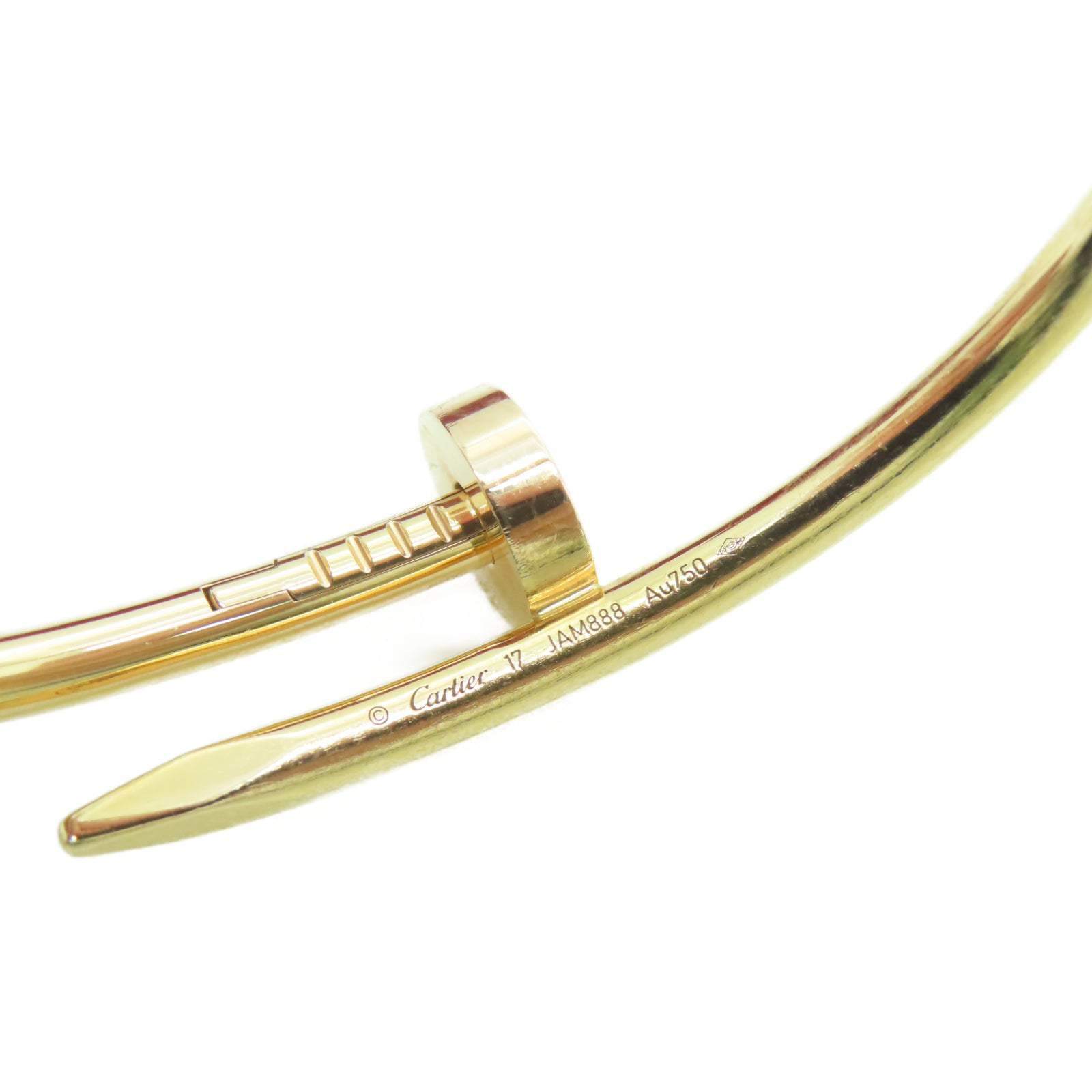 CARTIER 【激減優惠】18K黃金Juste Un Clou手環