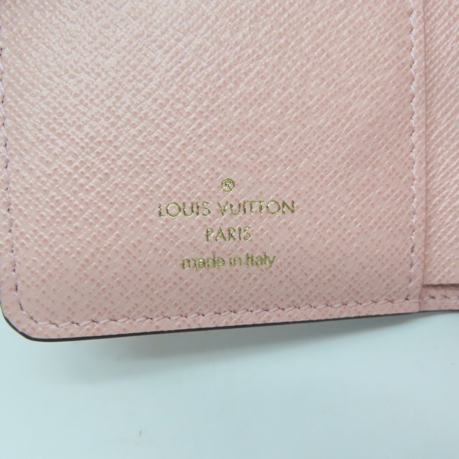 LOUIS VUITTON Monogram Lou Wallet金扣錢包啡色/粉紅色
