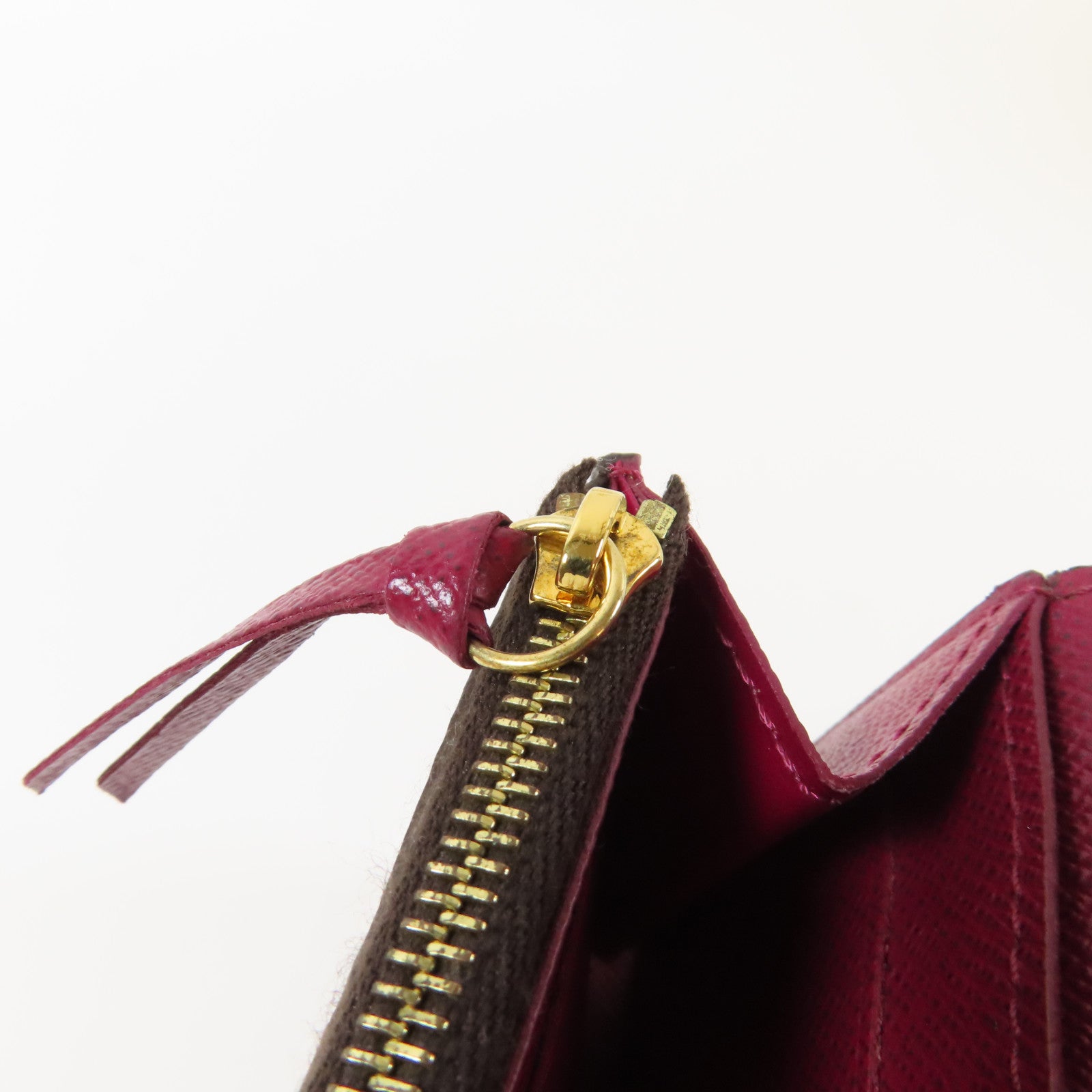 LOUIS VUITTON Monogram Rosalie Coin Purse金扣零錢包啡色/紅色