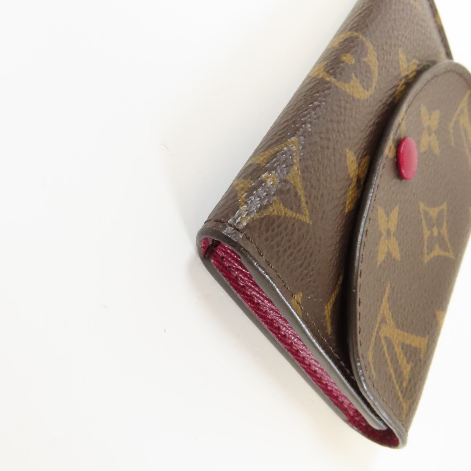 LOUIS VUITTON Monogram Rosalie Coin Purse金扣零錢包啡色/紅色