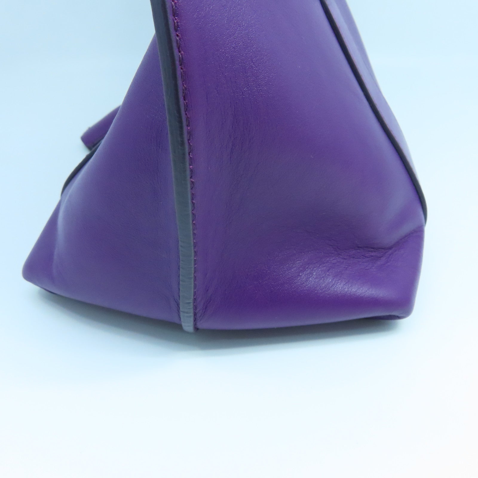 Salvatore Ferragamo 牛皮皮革Shoulder Bag金扣手挽肩背兩用袋紫色