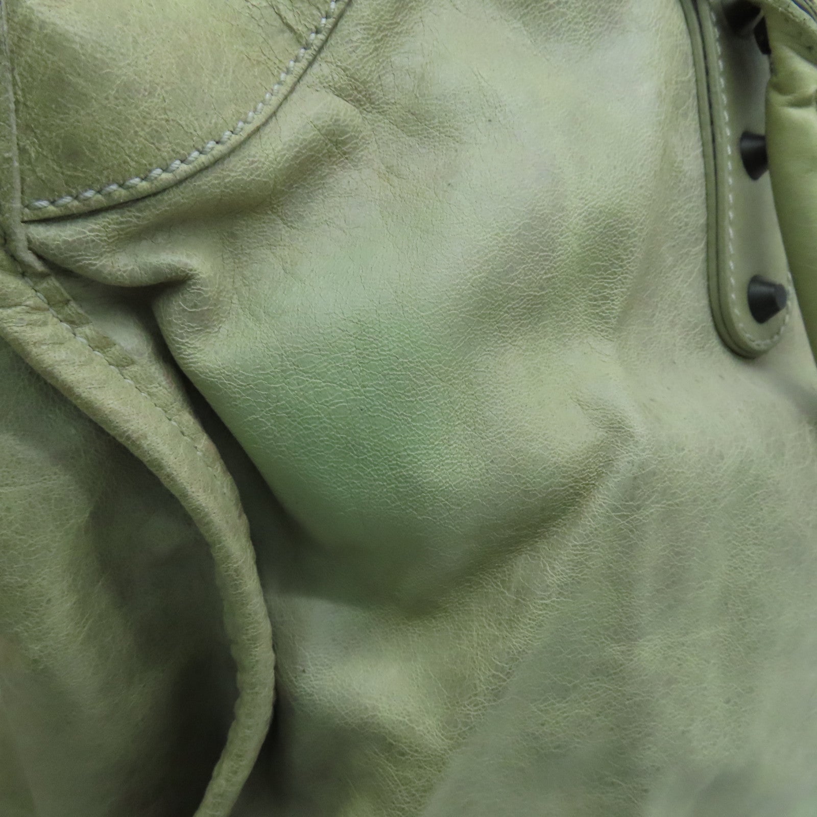 BALENCIAGA 牛皮皮革Shoulder Bag肩背袋灰色