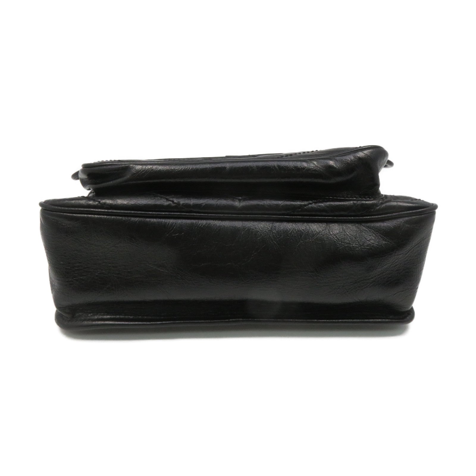 SAINT LAURENT 牛皮皮革Niki Shoulder Bag鏈帶肩背袋黑色