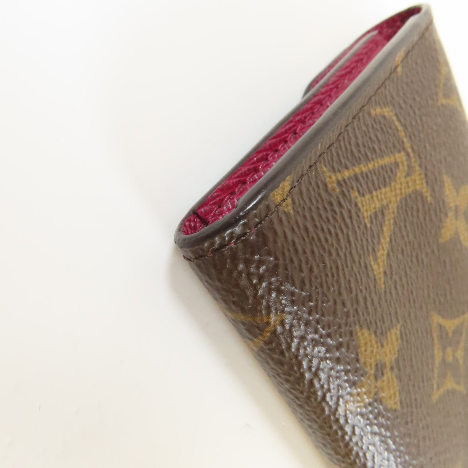 LOUIS VUITTON Monogram Rosalie Coin Purse金扣零錢包啡色/紅色