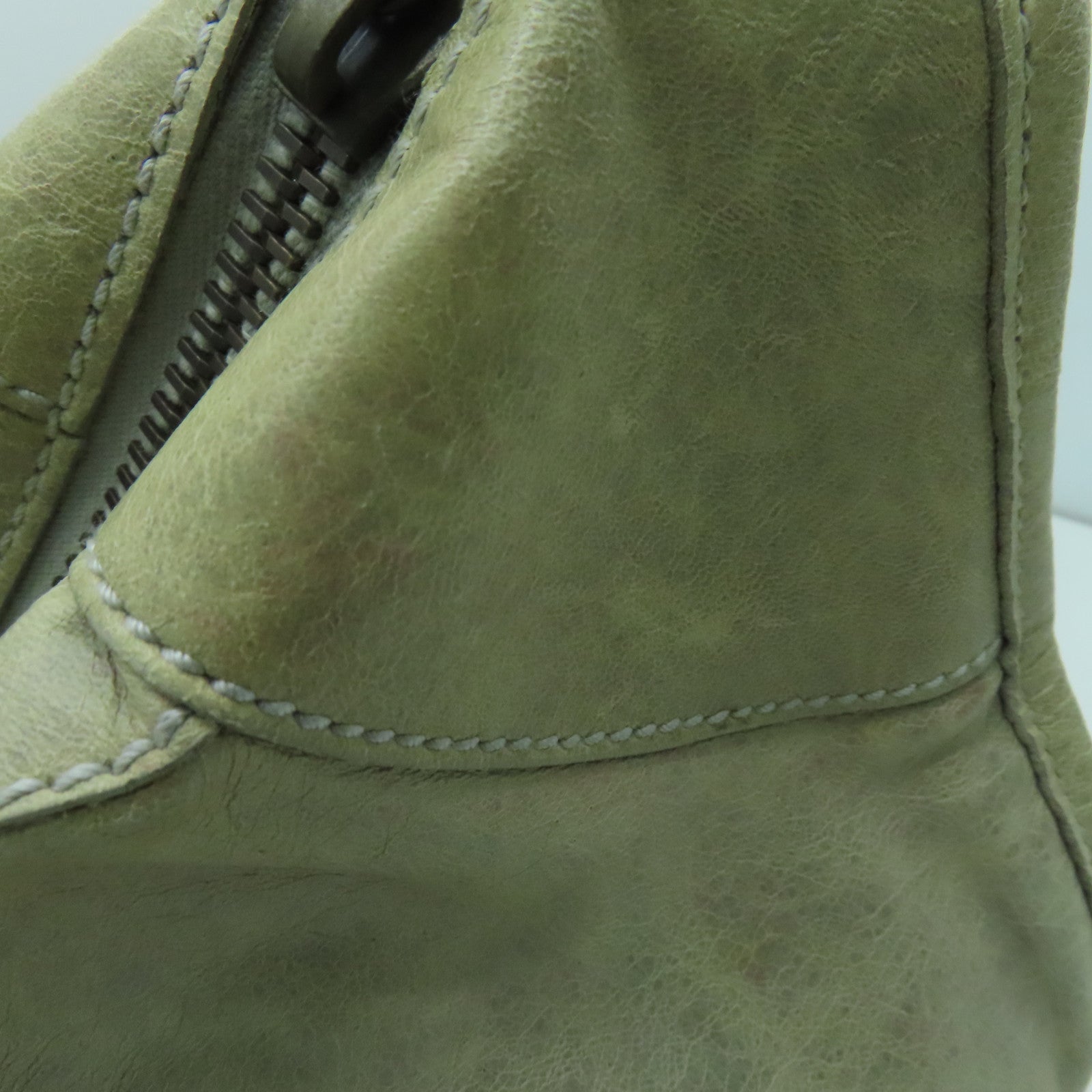 BALENCIAGA 牛皮皮革Shoulder Bag肩背袋灰色