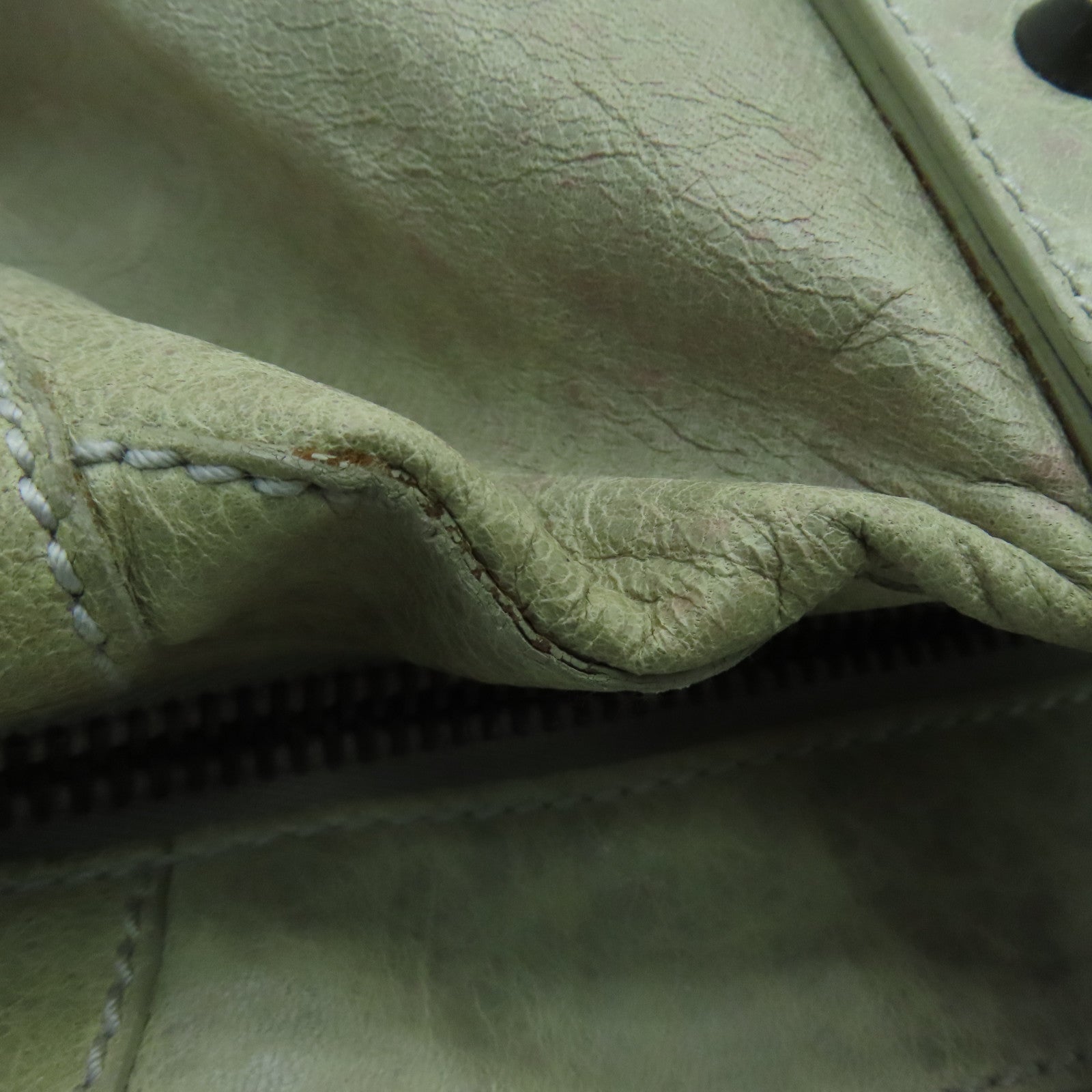 BALENCIAGA 牛皮皮革Shoulder Bag肩背袋灰色