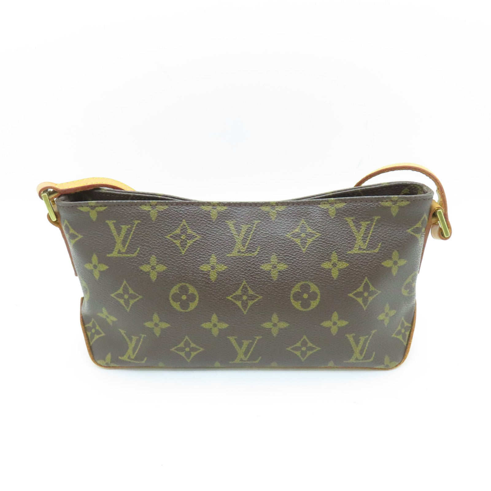 LOUIS VUITTON Monogram Trotteur金扣肩背袋啡色