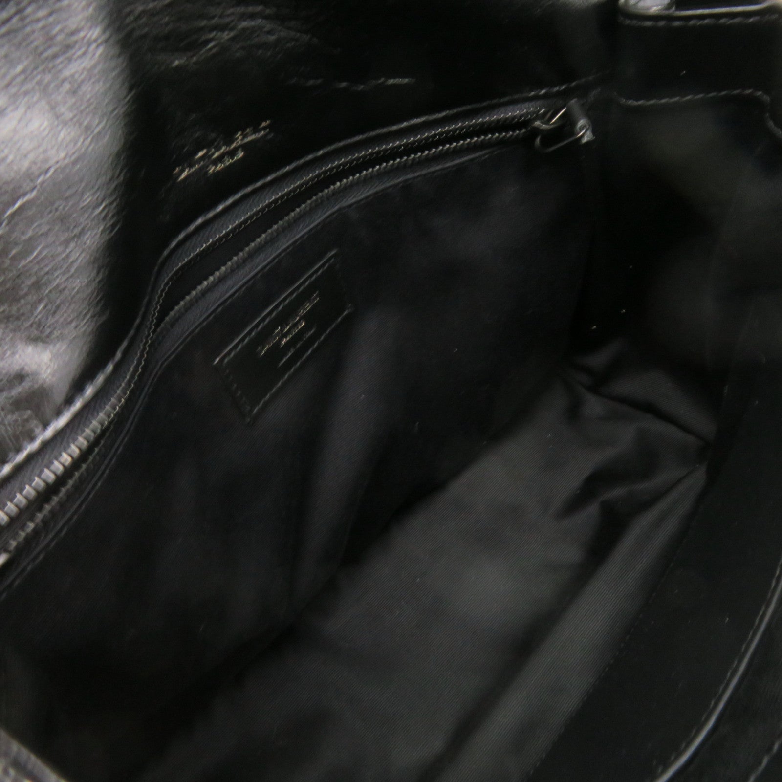 SAINT LAURENT 牛皮皮革Niki Shoulder Bag鏈帶肩背袋黑色