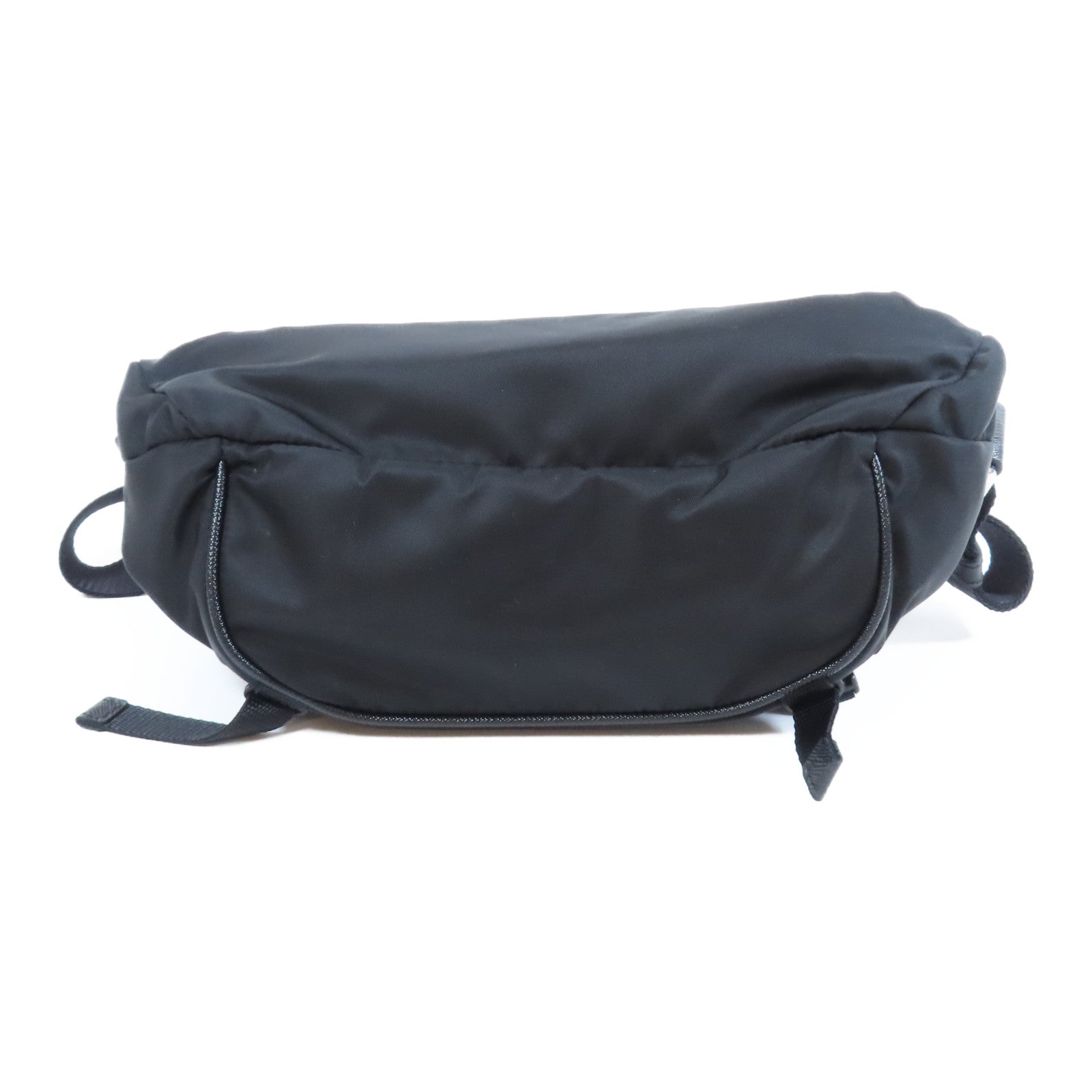 PRADA 尼龍Shoulder Bag銀扣肩背袋黑色