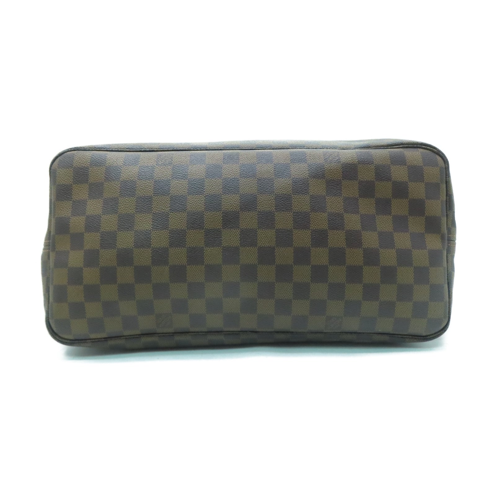 LOUIS VUITTON Damier Neverfull GM金扣手挽袋啡色