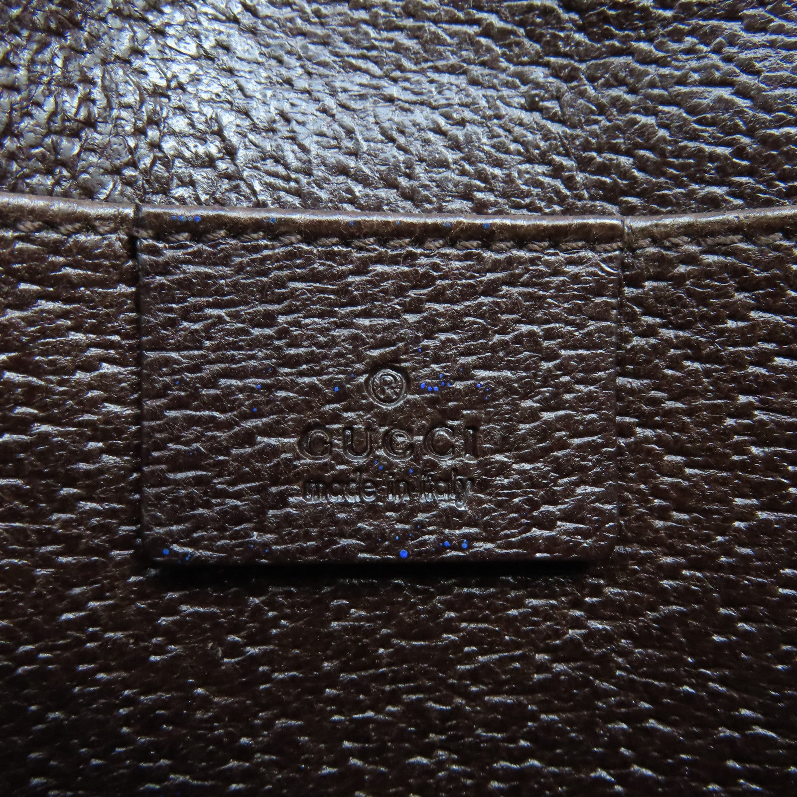 GUCCI 帆布Shoulder Pouch銀扣肩背袋啡色