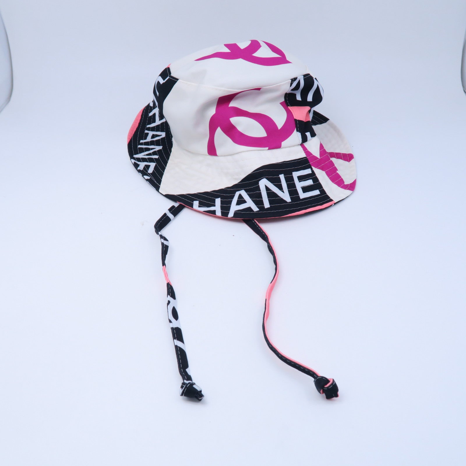 CHANEL 【激減優惠】帆布Hat漁夫帽白色/黑色/粉紅色