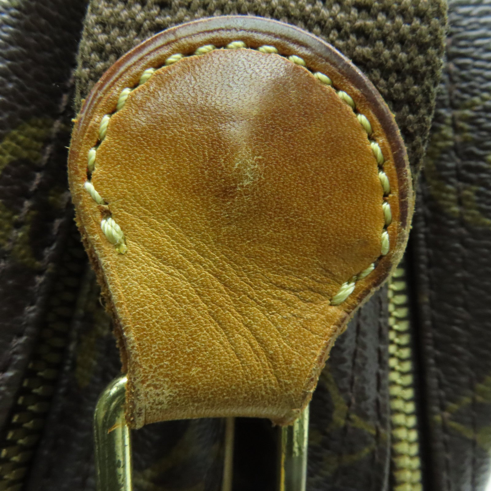 LOUIS VUITTON Monogram Reporter GM金扣肩背袋啡色