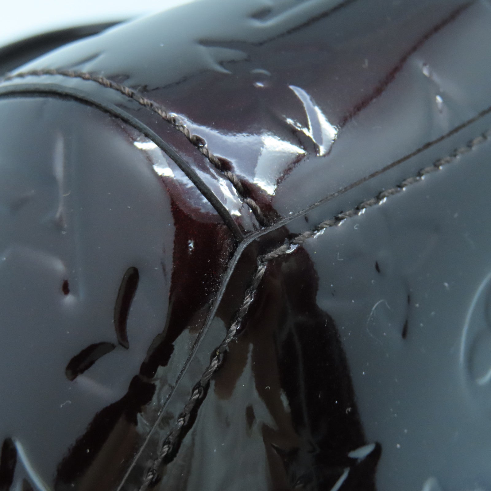 LOUIS VUITTON Vernis Sherwood GM金扣肩背袋啡色