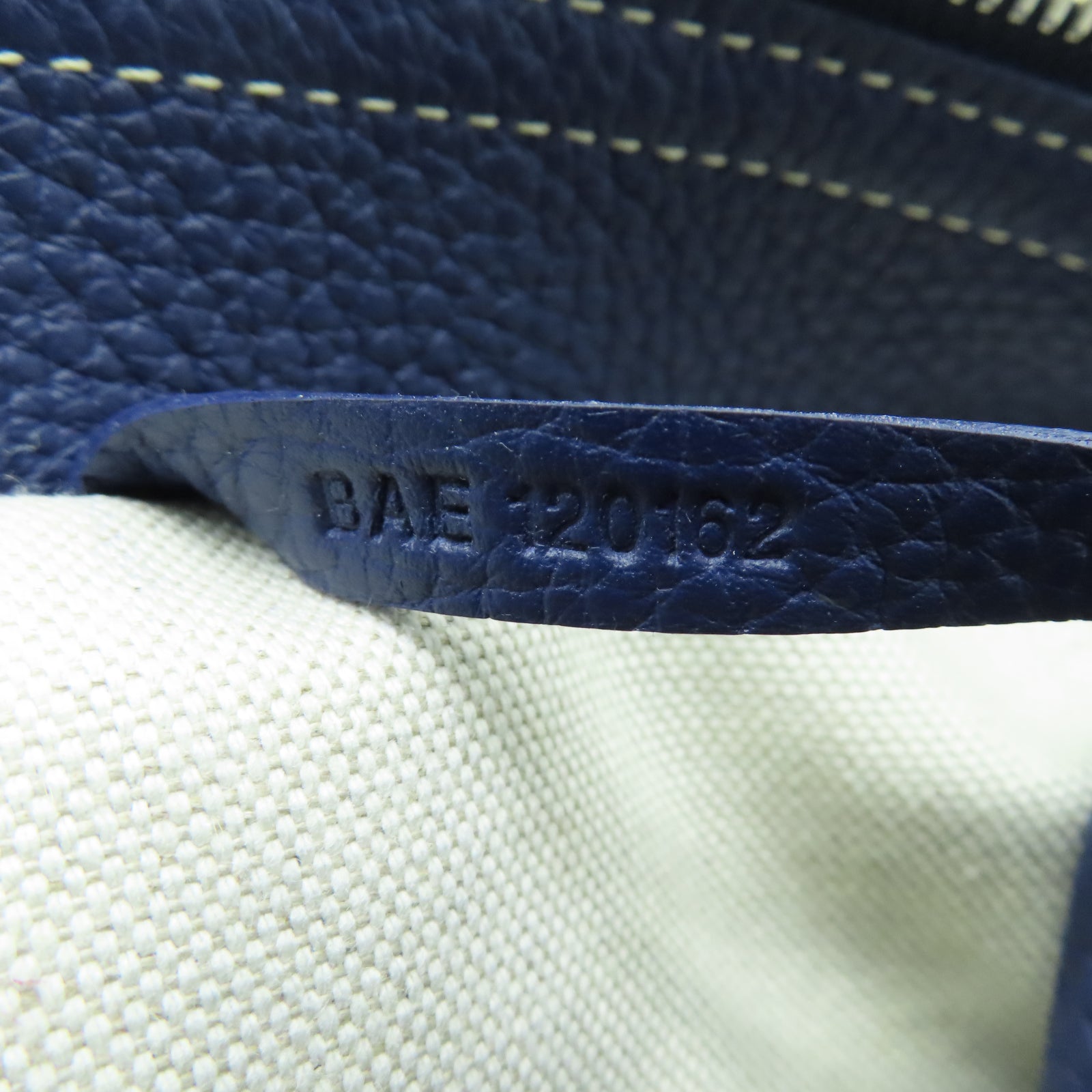 GOYARD 塗層帆布/牛皮皮革Tote Bag銀扣手挽袋藍色