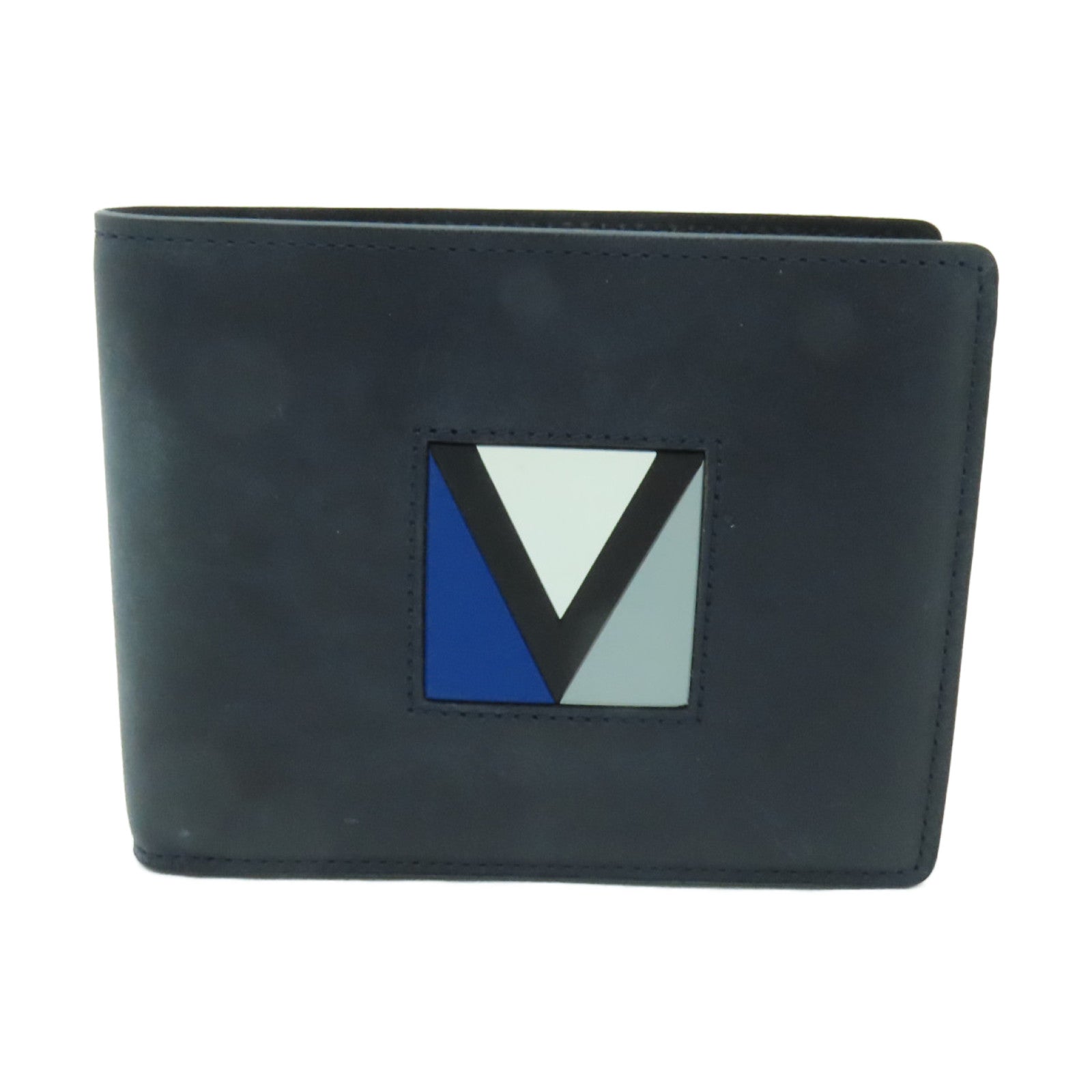 LOUIS VUITTON 牛皮皮革Cup Portefeuille Florin錢包深藍色