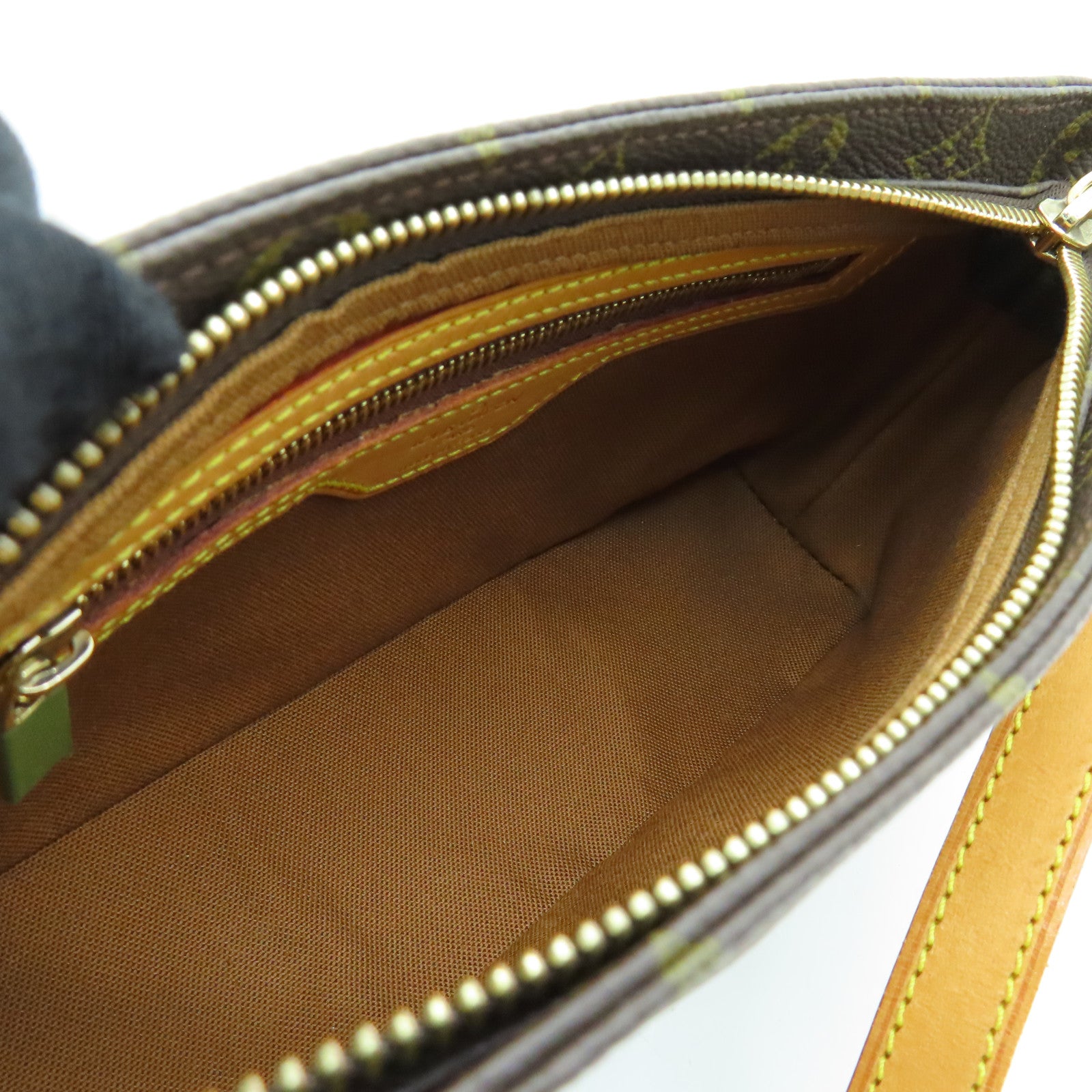 LOUIS VUITTON Monogram Trotteur金扣肩背袋啡色