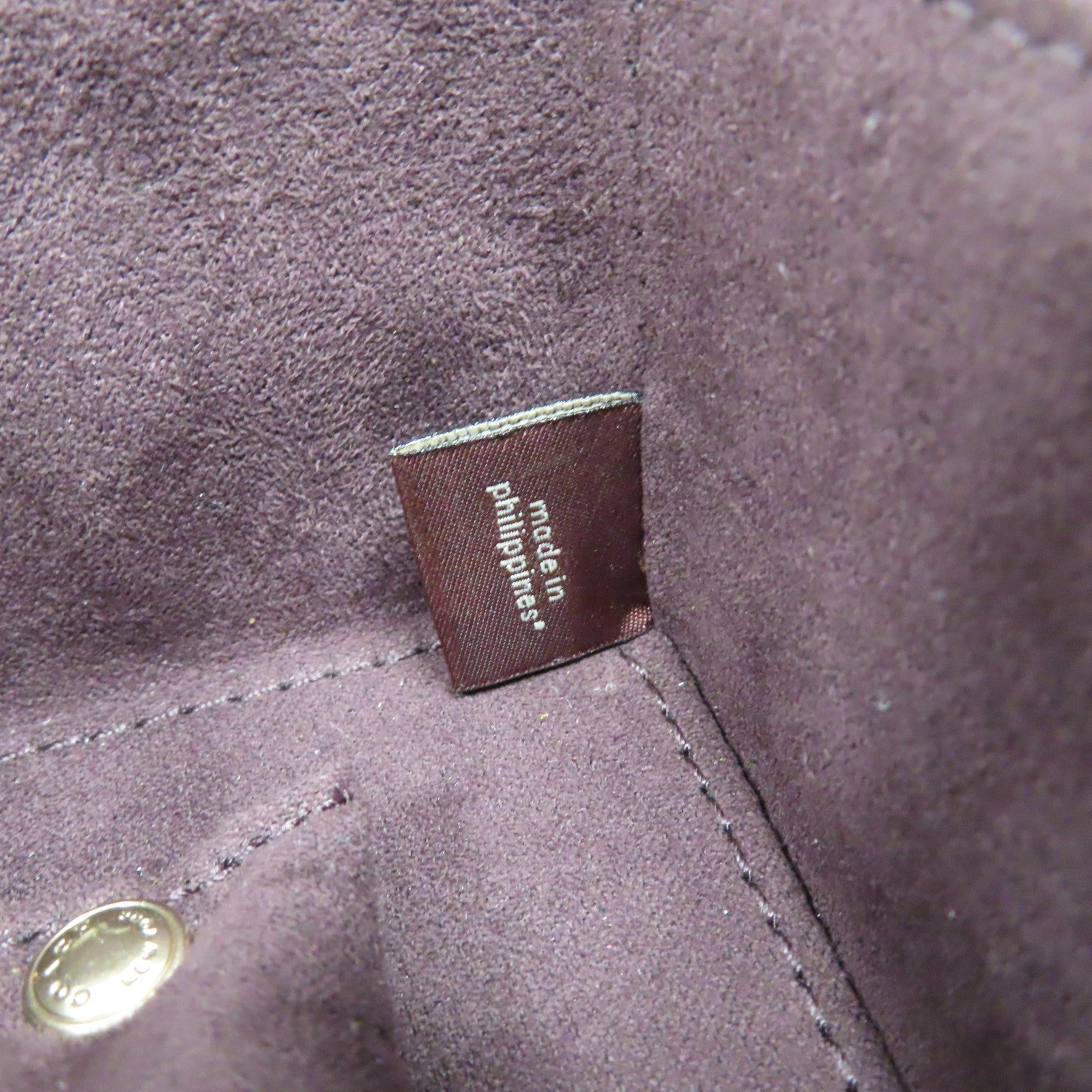 COACH 皮革Mini Vanity Case金扣手挽袋粉紅色