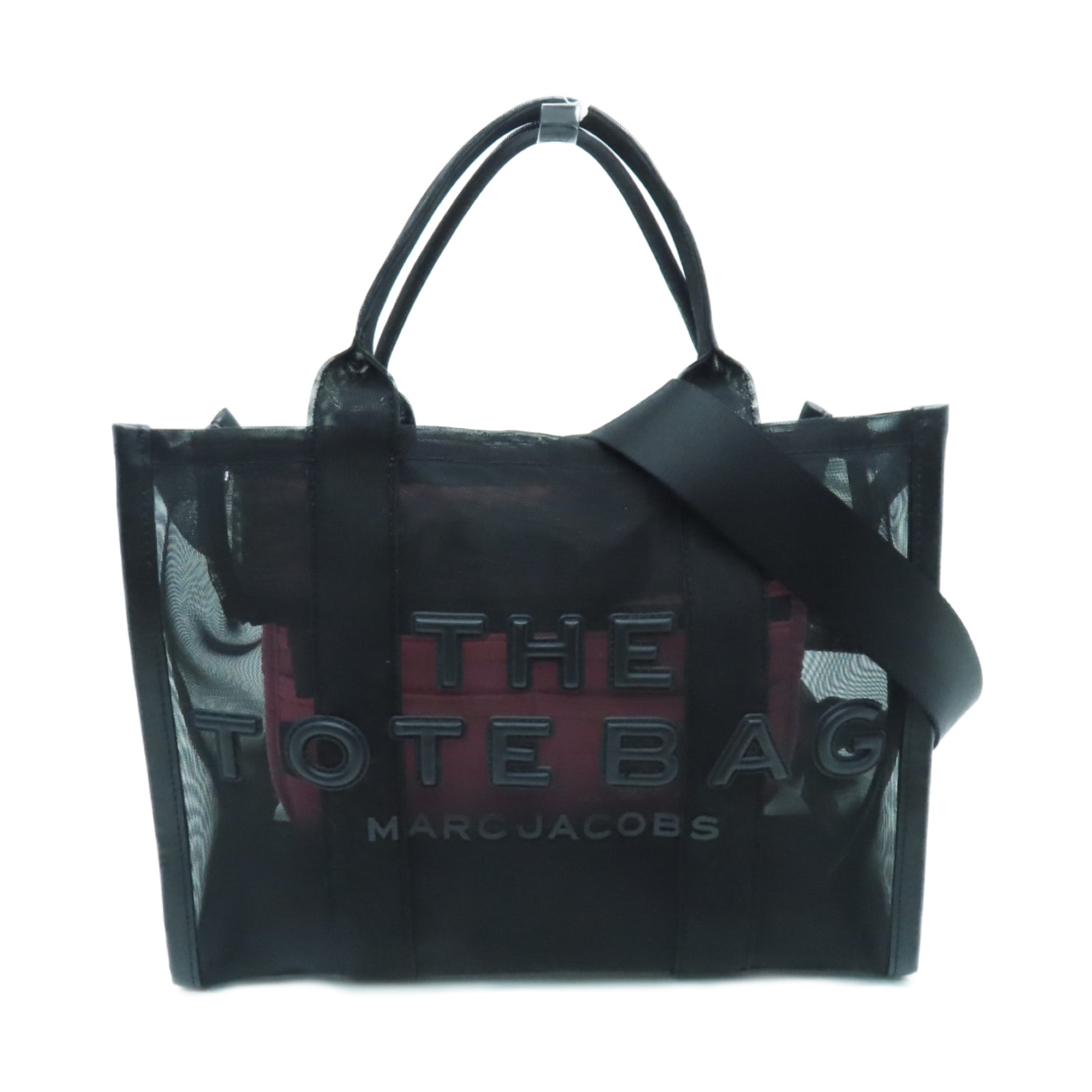 MARC JACOBS 2way Shoulder Bag Silver Buckle Handle Shoulder Bag Black Pink
