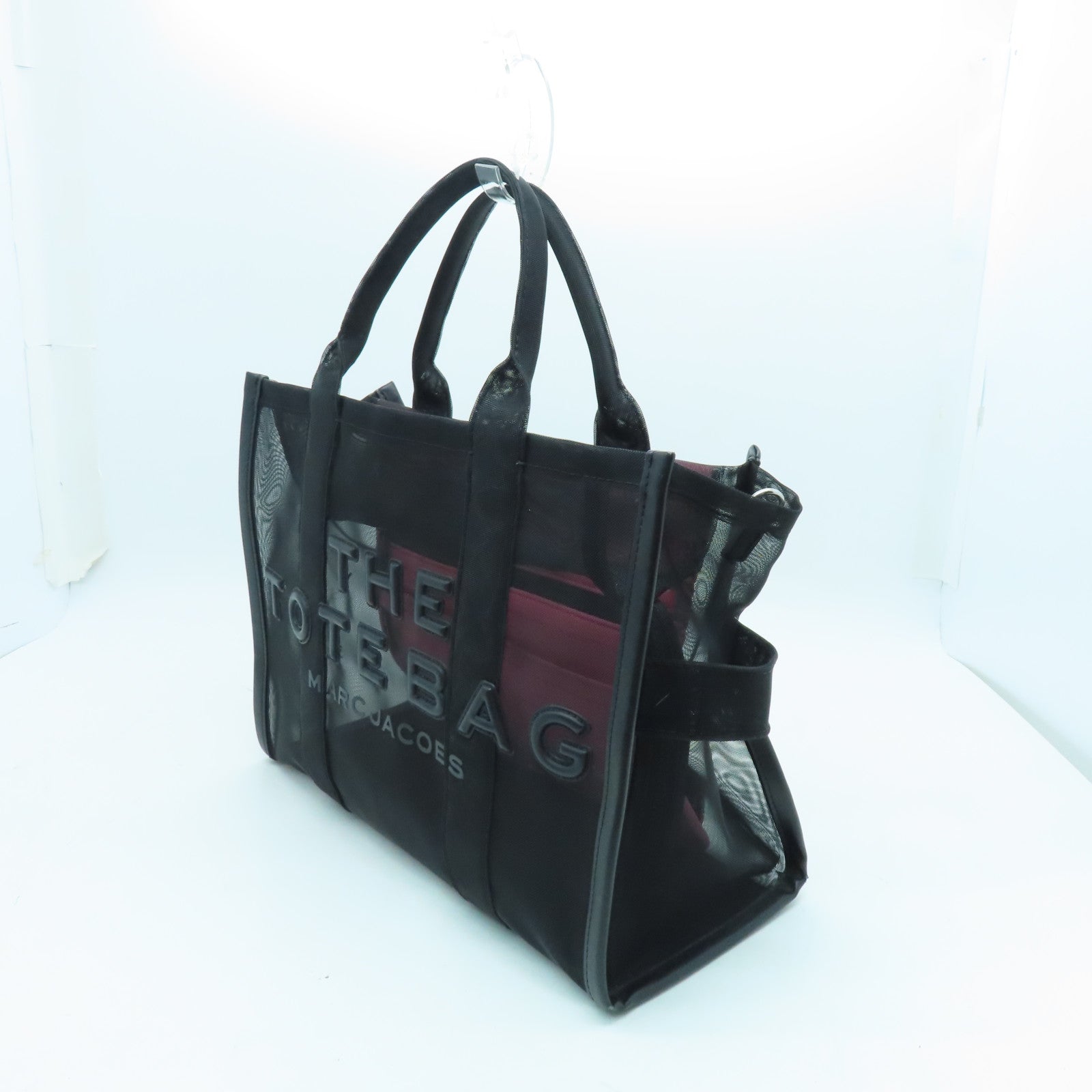 MARC JACOBS 2way Shoulder Bag Silver Buckle Handle Shoulder Bag Black Pink