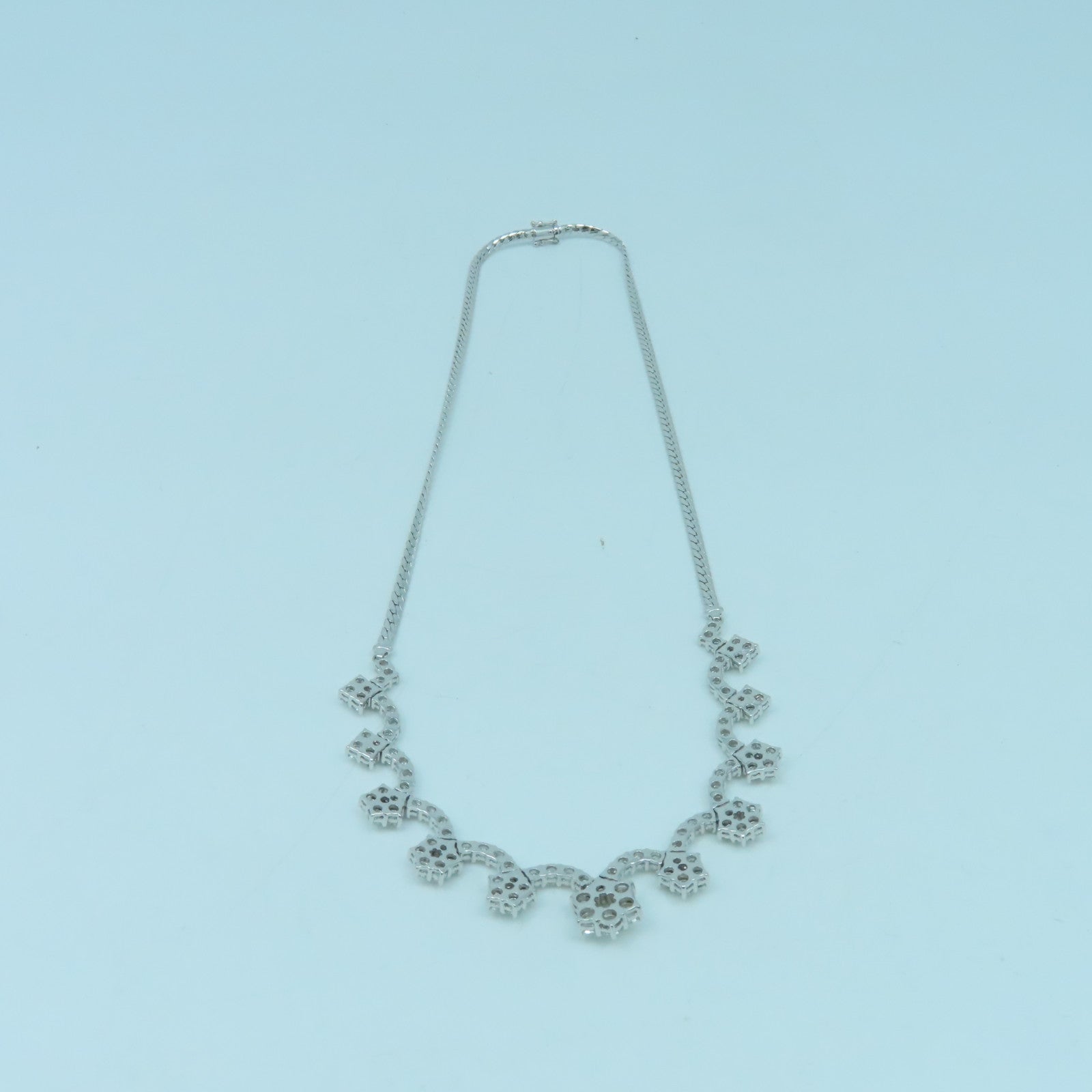 JEWELRY 18K白金Diamond 20.1g鑽石項鍊銀色