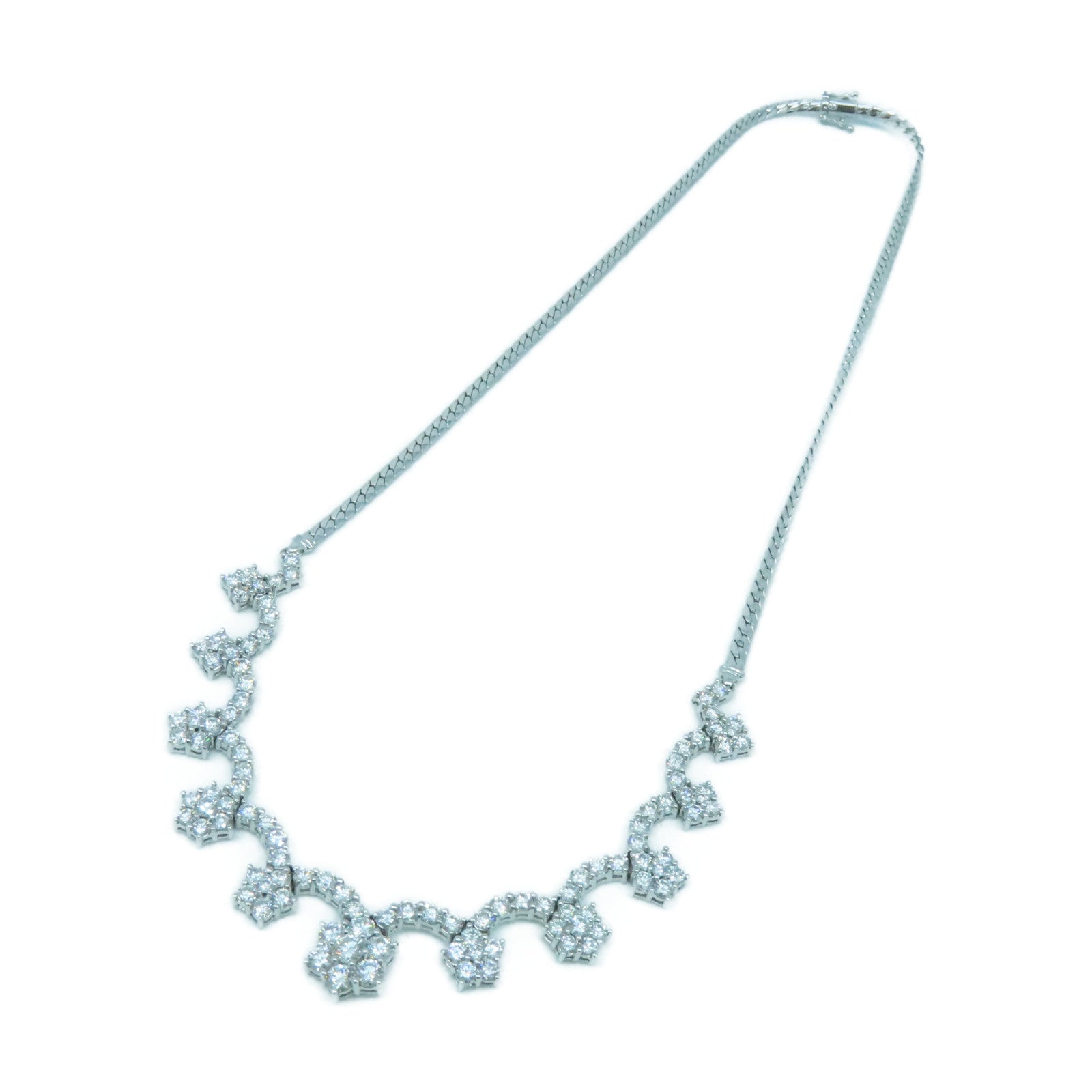 JEWELRY 18K白金Diamond 20.1g鑽石項鍊銀色