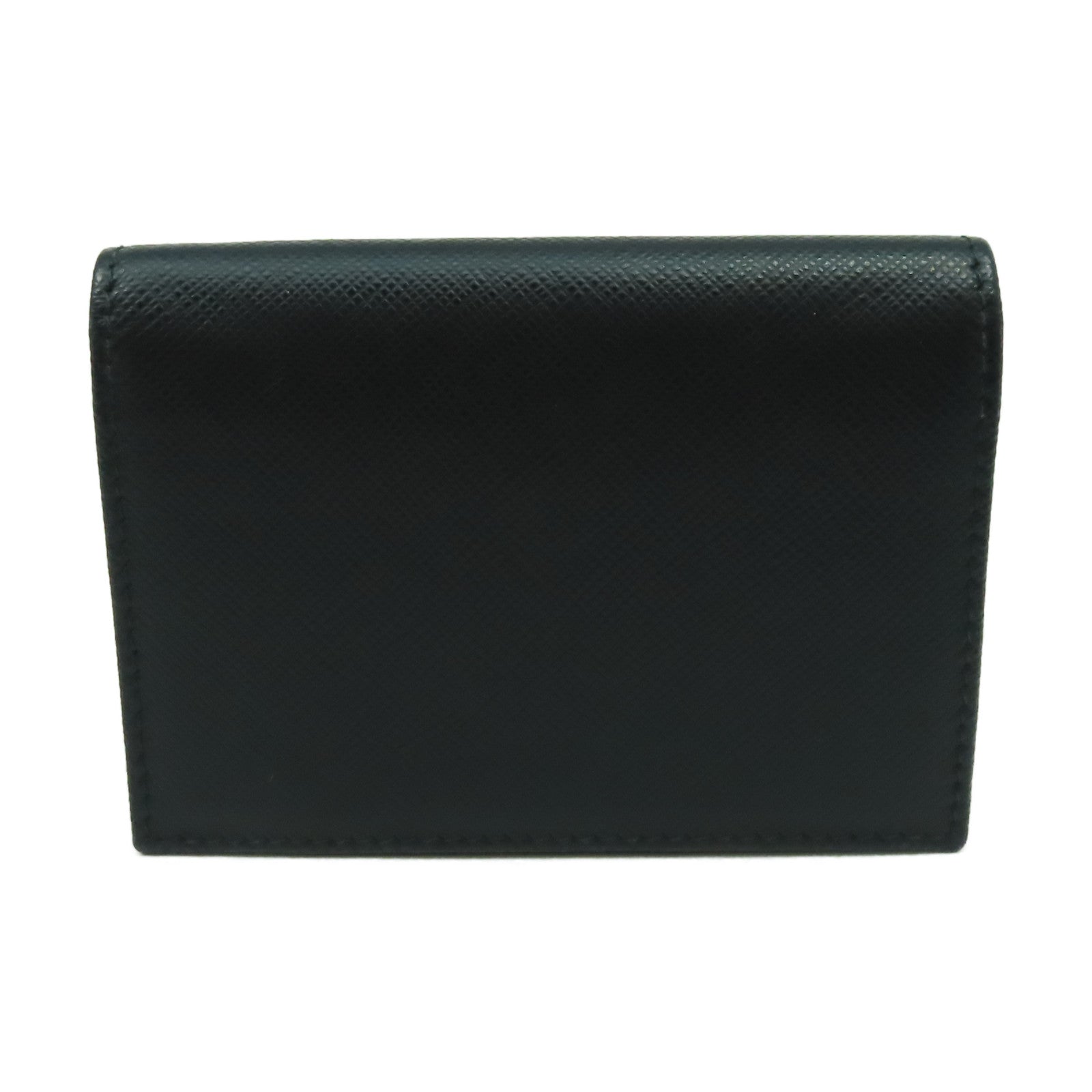 PRADA 牛皮皮革Card Case金扣卡片套黑色