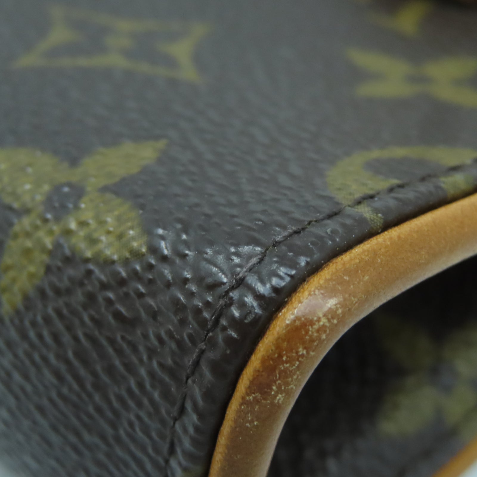 LOUIS VUITTON Monogram Pochette Florentine金扣腰包棕色