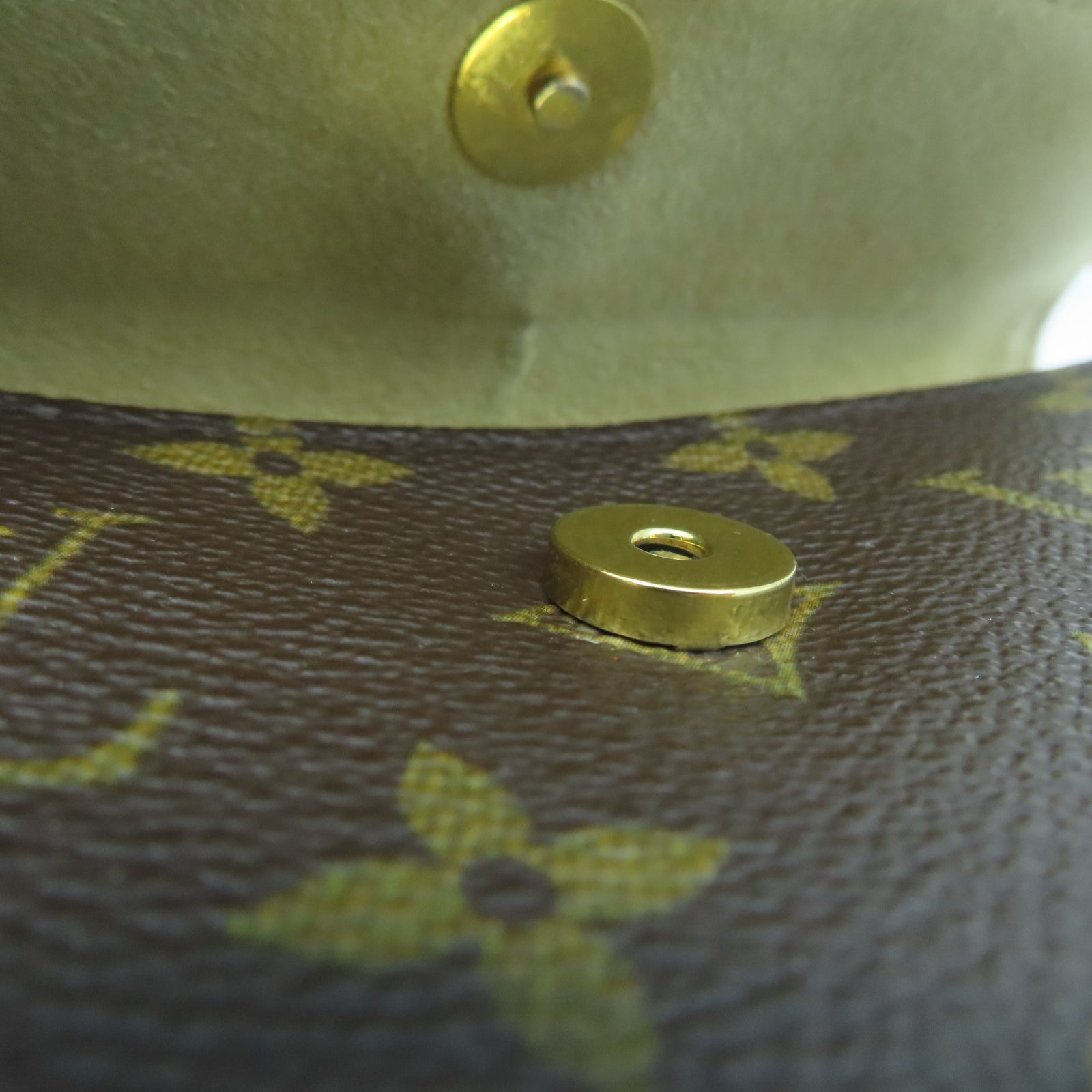 LOUIS VUITTON Monogram Pochette Florentine金扣腰包棕色