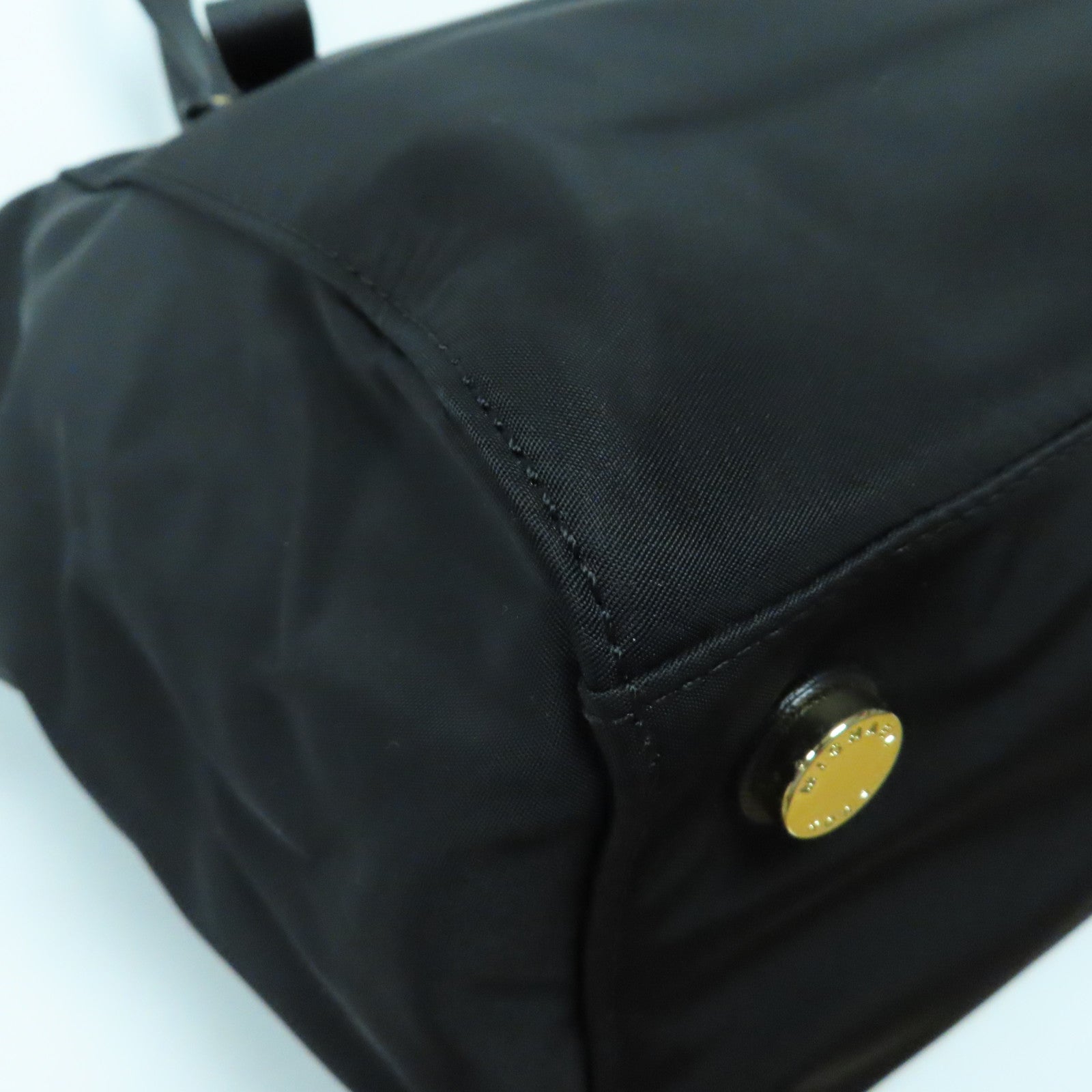 Michael Kors 尼龍Tote Bag金扣肩背袋黑色