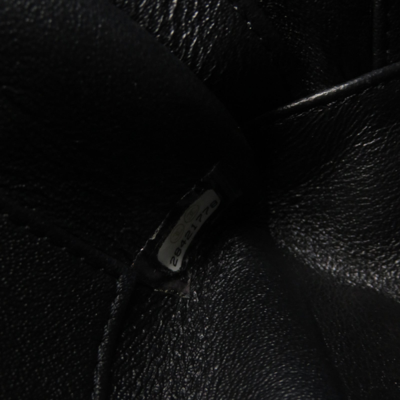 CHANEL 斜紋羊皮皮革2Way Shoulder Bag金扣鏈帶手挽肩背兩用袋黑色