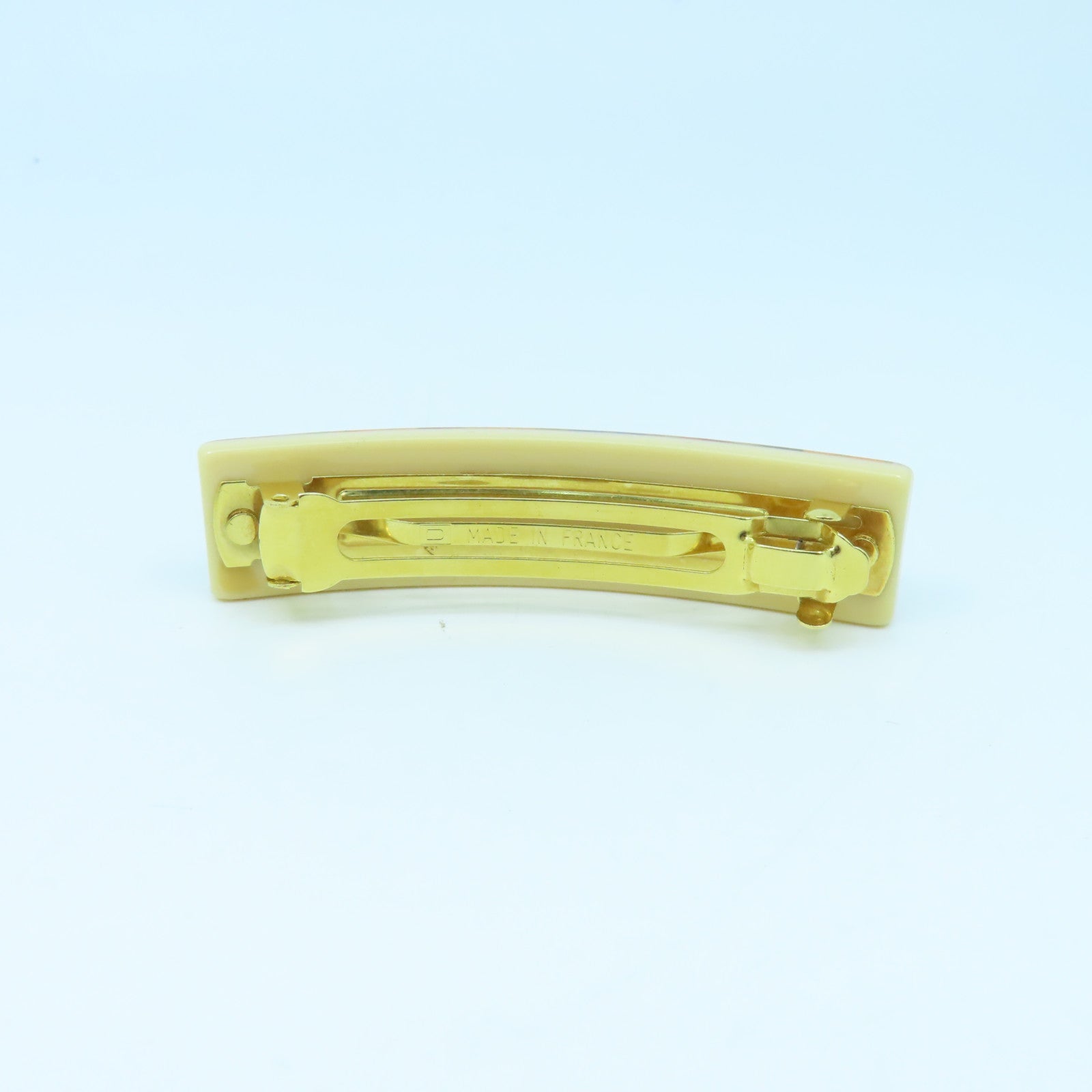 LOUIS VUITTON PVC Hair Clip金扣髮夾橙色/彩色