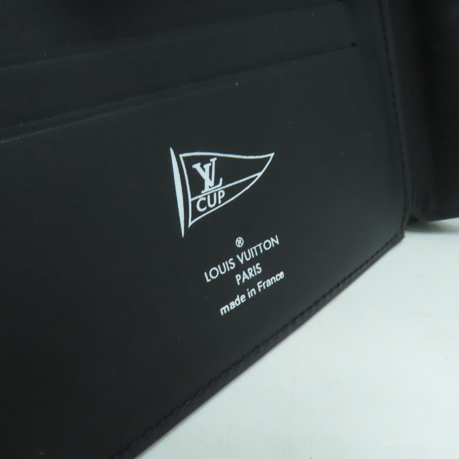 LOUIS VUITTON 牛皮皮革Cup Portefeuille Florin錢包深藍色