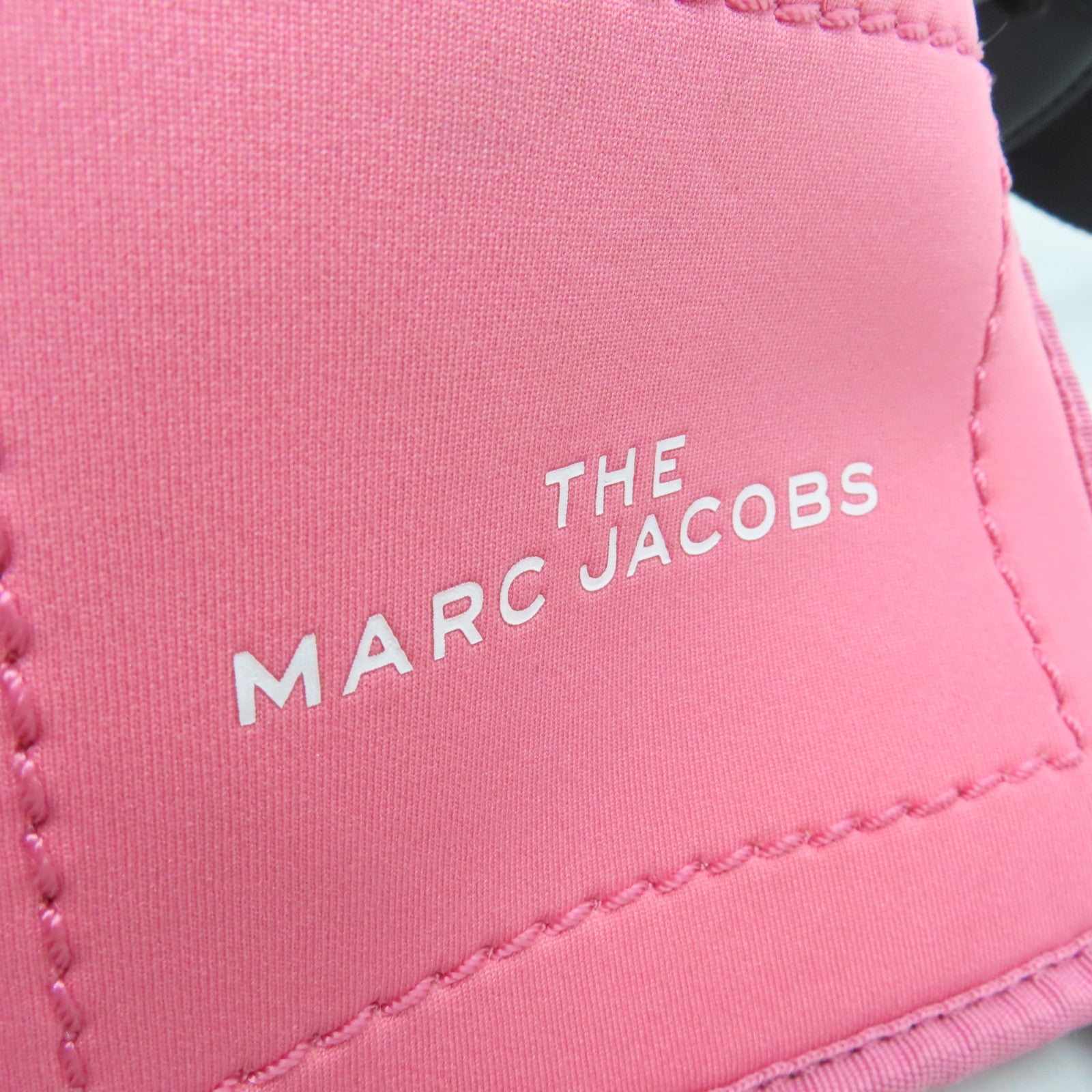 MARC JACOBS 2way Shoulder Bag Silver Buckle Handle Shoulder Bag Black Pink