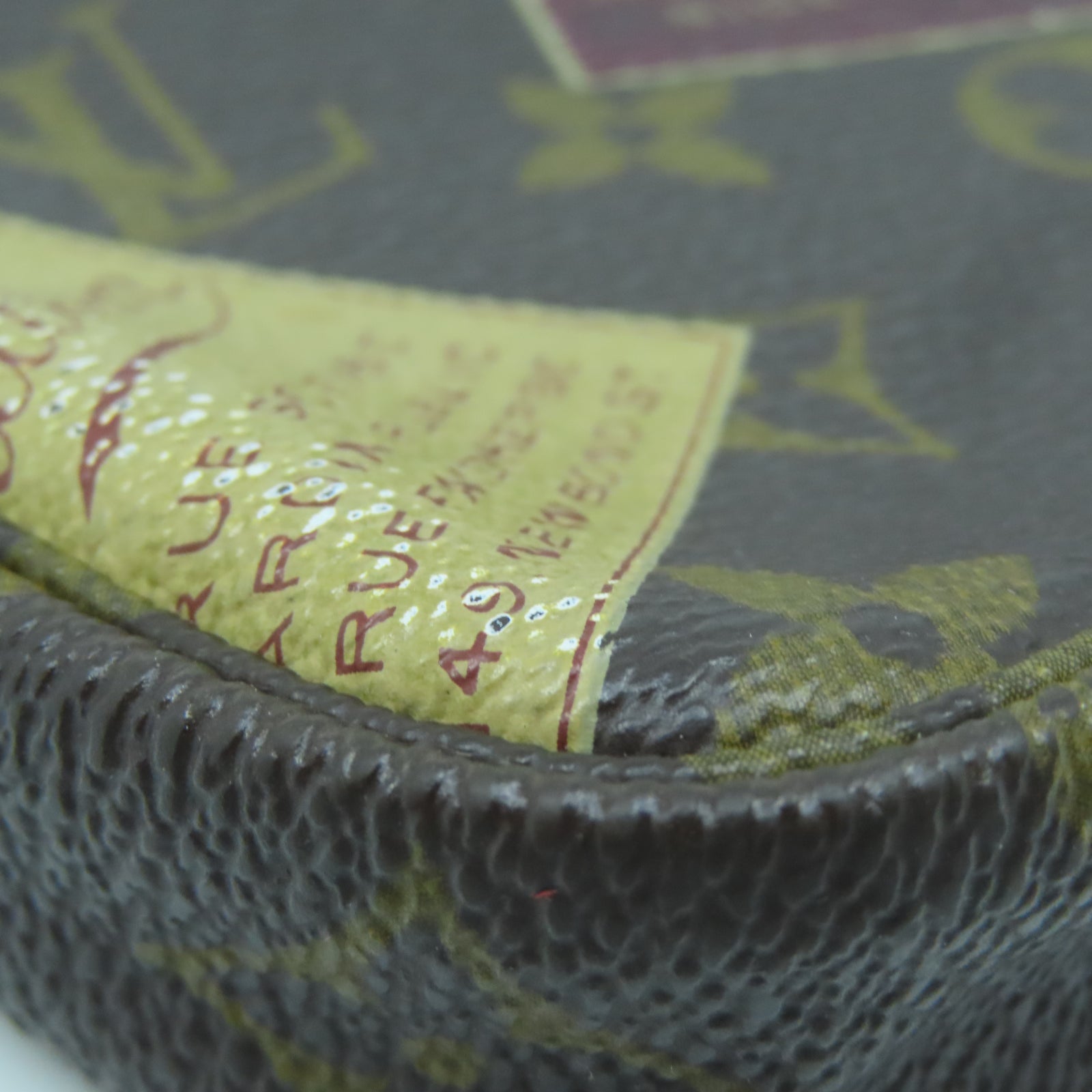 LOUIS VUITTON Monogram Pochette Accessories Pouch金扣鏈帶肩背袋棕色