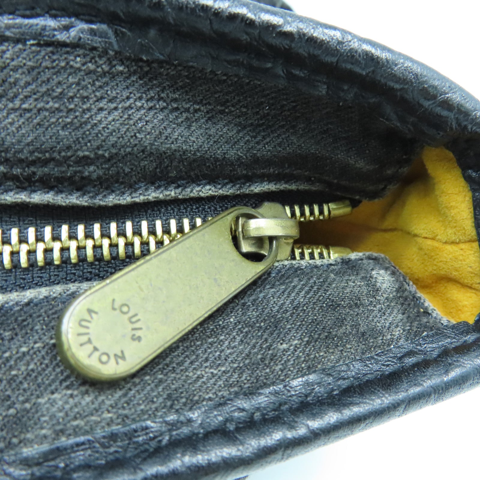 LOUIS VUITTON Monogram Denim Neo Cabby GM金扣手挽肩背兩用袋黑色