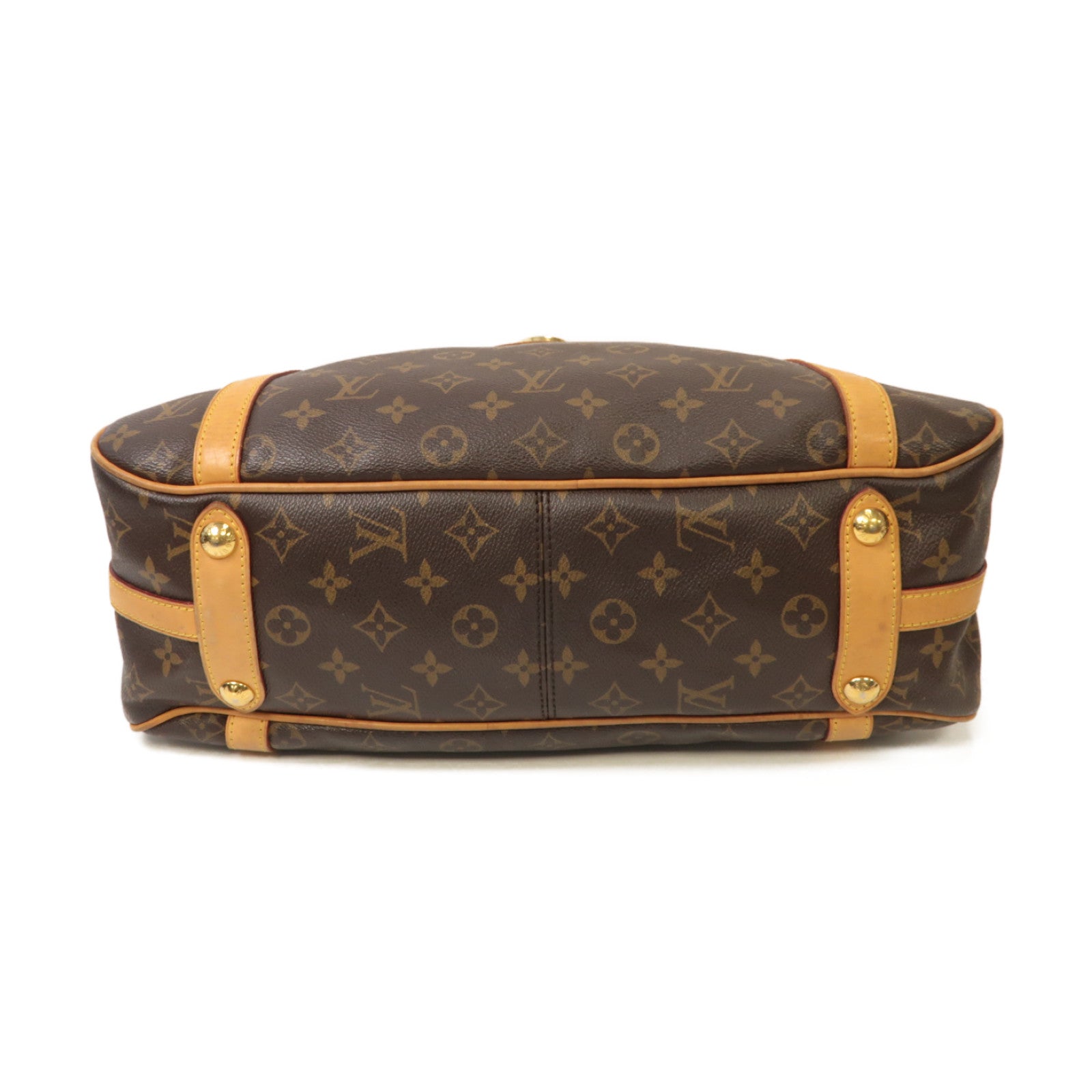 LOUIS VUITTON Monogram Stresa PM金扣肩背袋啡色