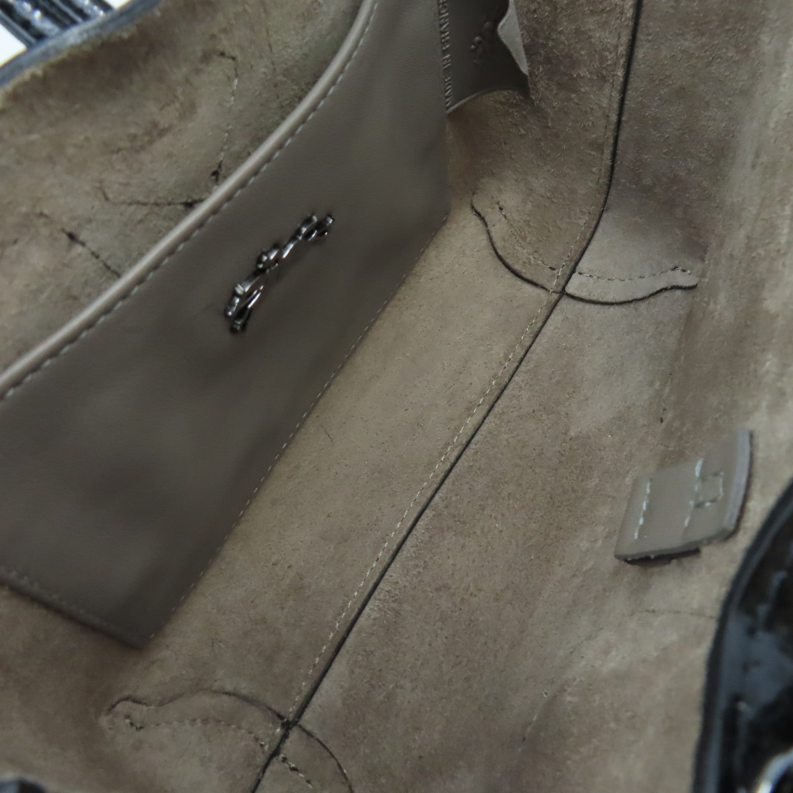 Longchamp 漆皮皮革2Way Shoulder Bag鏈帶手挽肩背兩用袋黑色