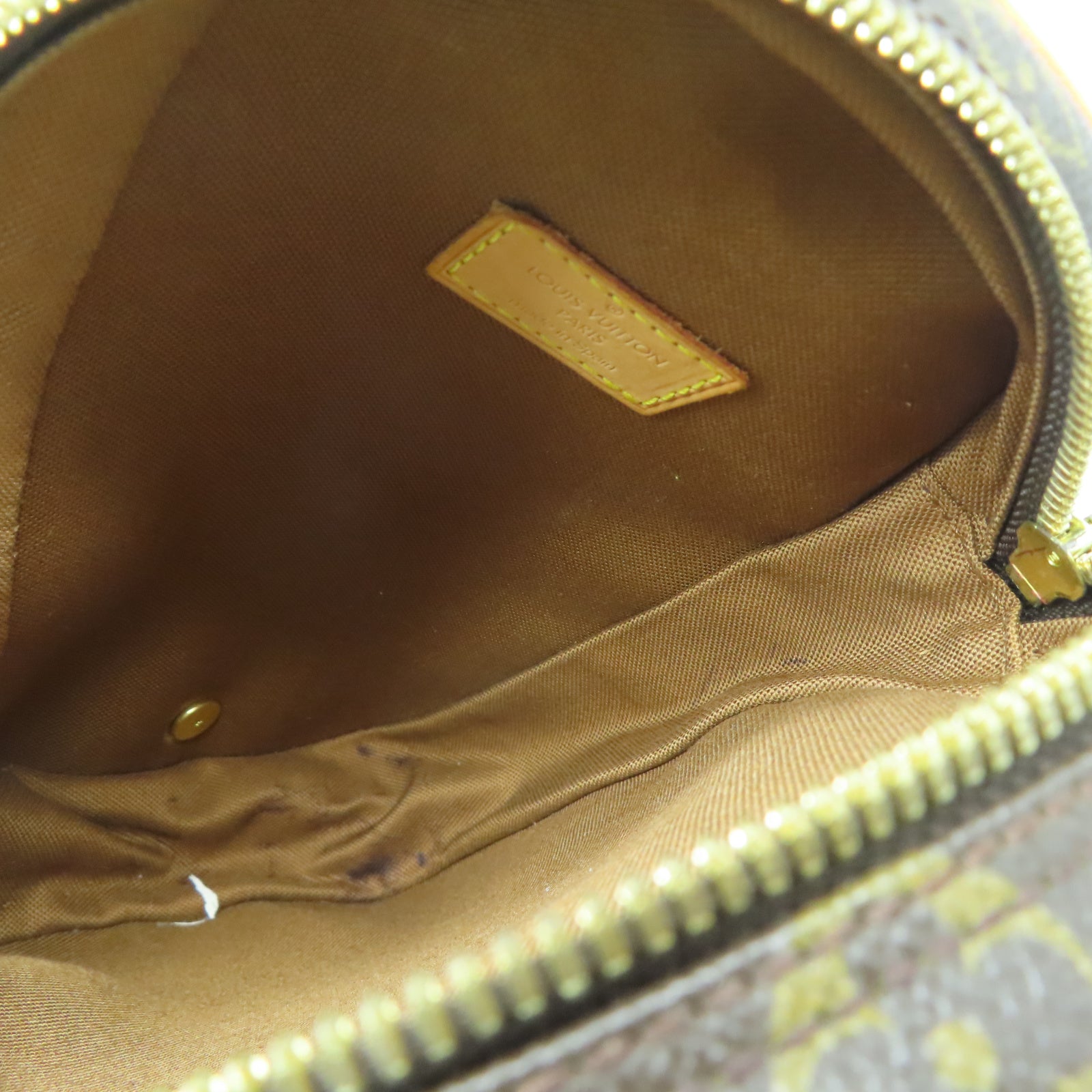 LOUIS VUITTON Monogram Pochette Gange金扣胸包棕色
