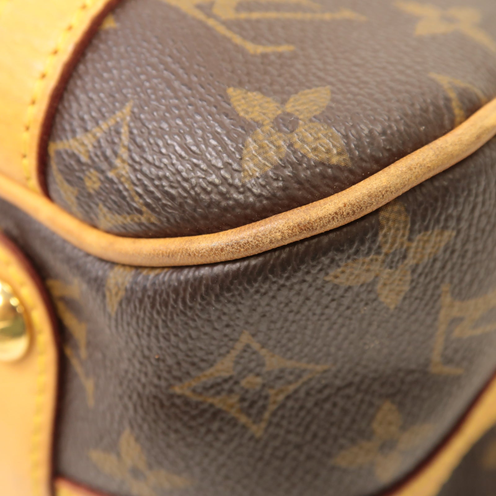 LOUIS VUITTON Monogram Stresa PM金扣肩背袋啡色