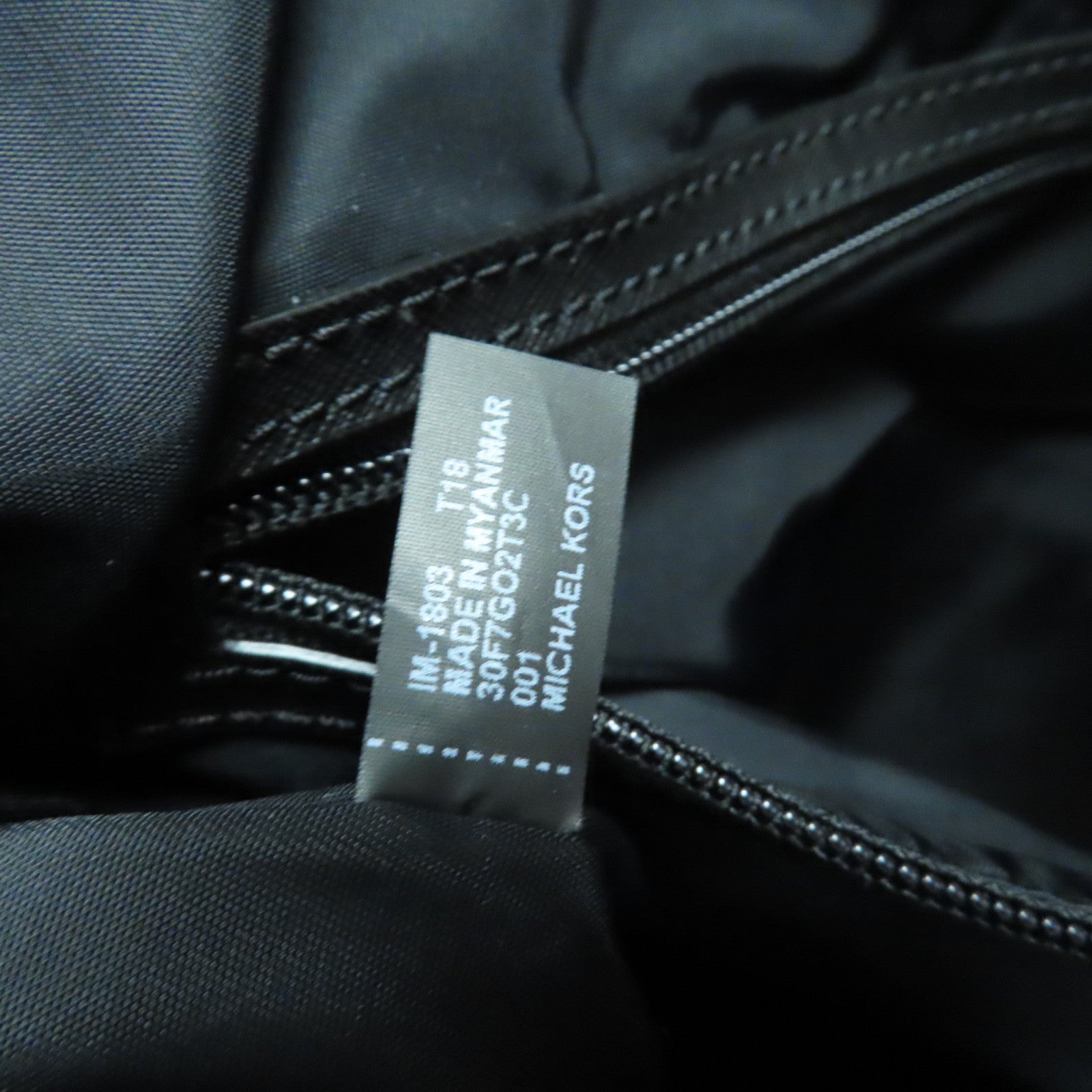 Michael Kors 尼龍Tote Bag金扣肩背袋黑色
