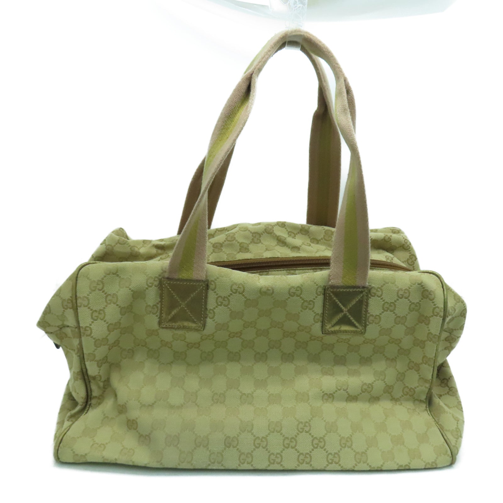 GUCCI 帆布Travelling Bag旅行袋金色/米色