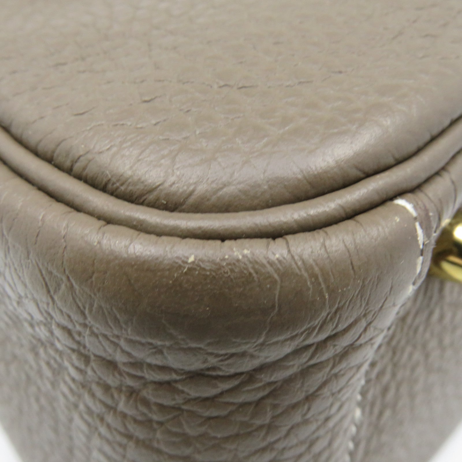HERMES Clemence皮革Mini Lindy Shoulder Bag金扣肩背袋toupe啡色