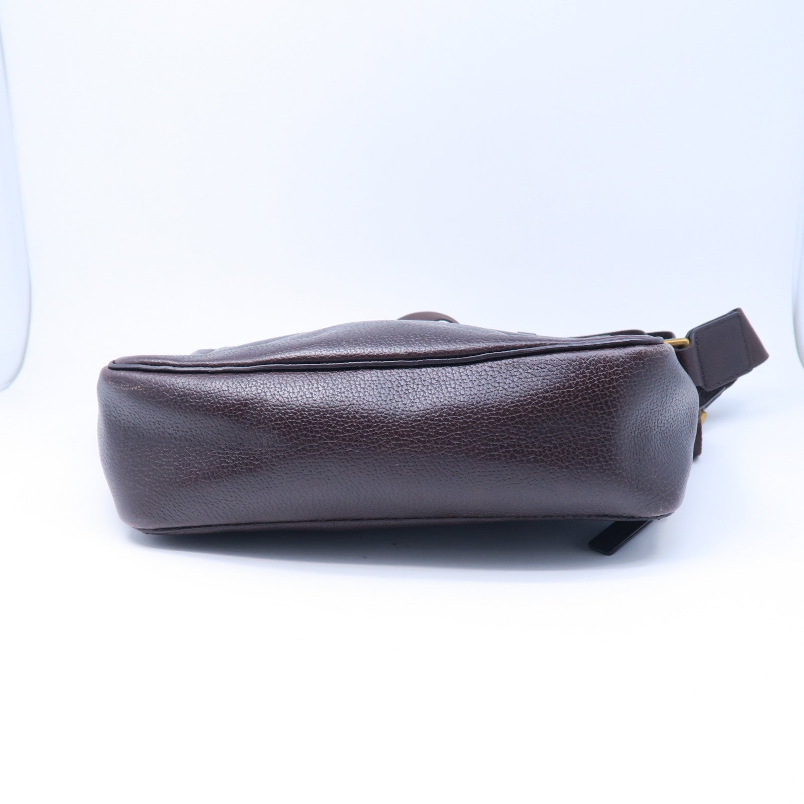 Michael Kors 牛皮皮革Messenger Bag金扣肩背袋棕色