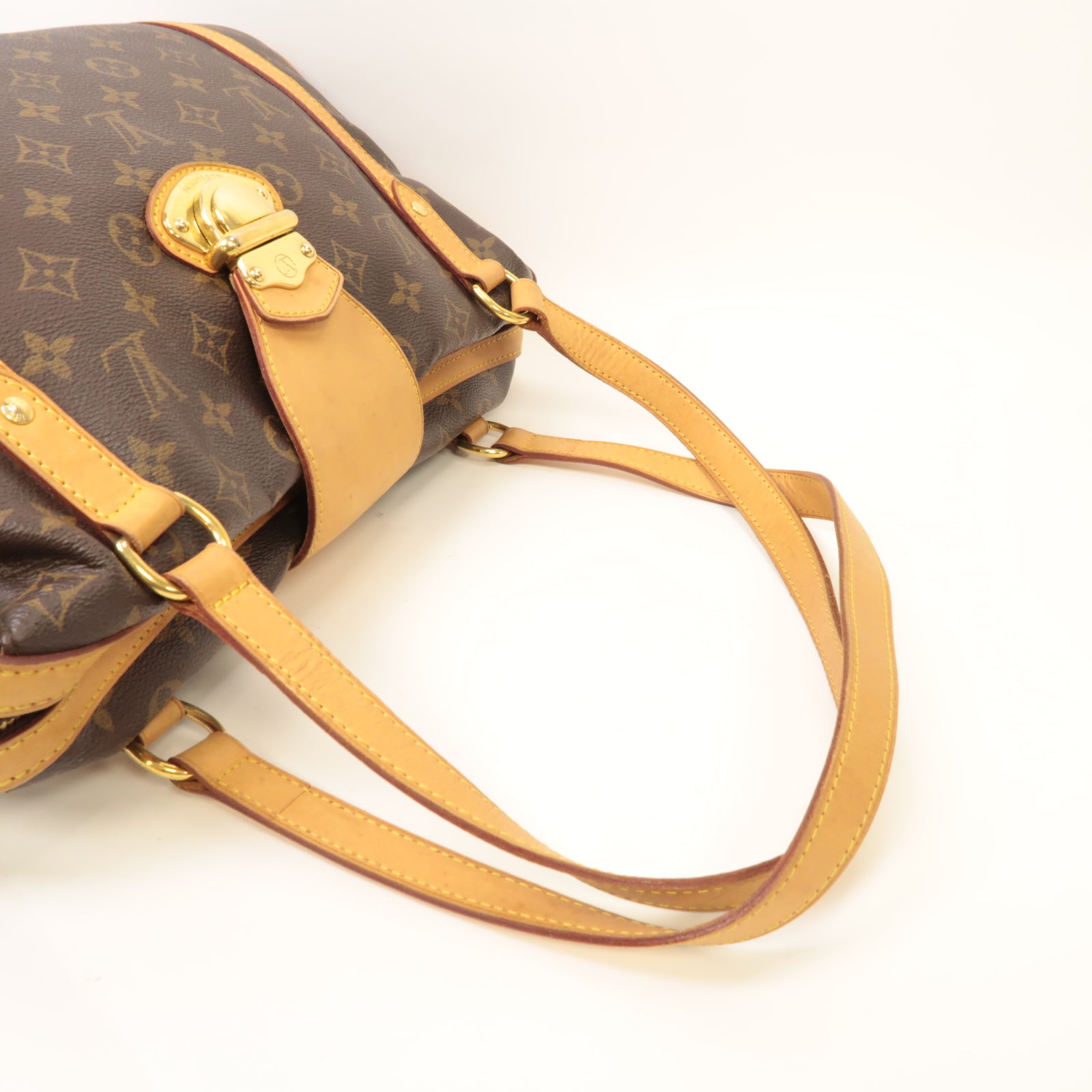 LOUIS VUITTON Monogram Stresa PM金扣肩背袋啡色