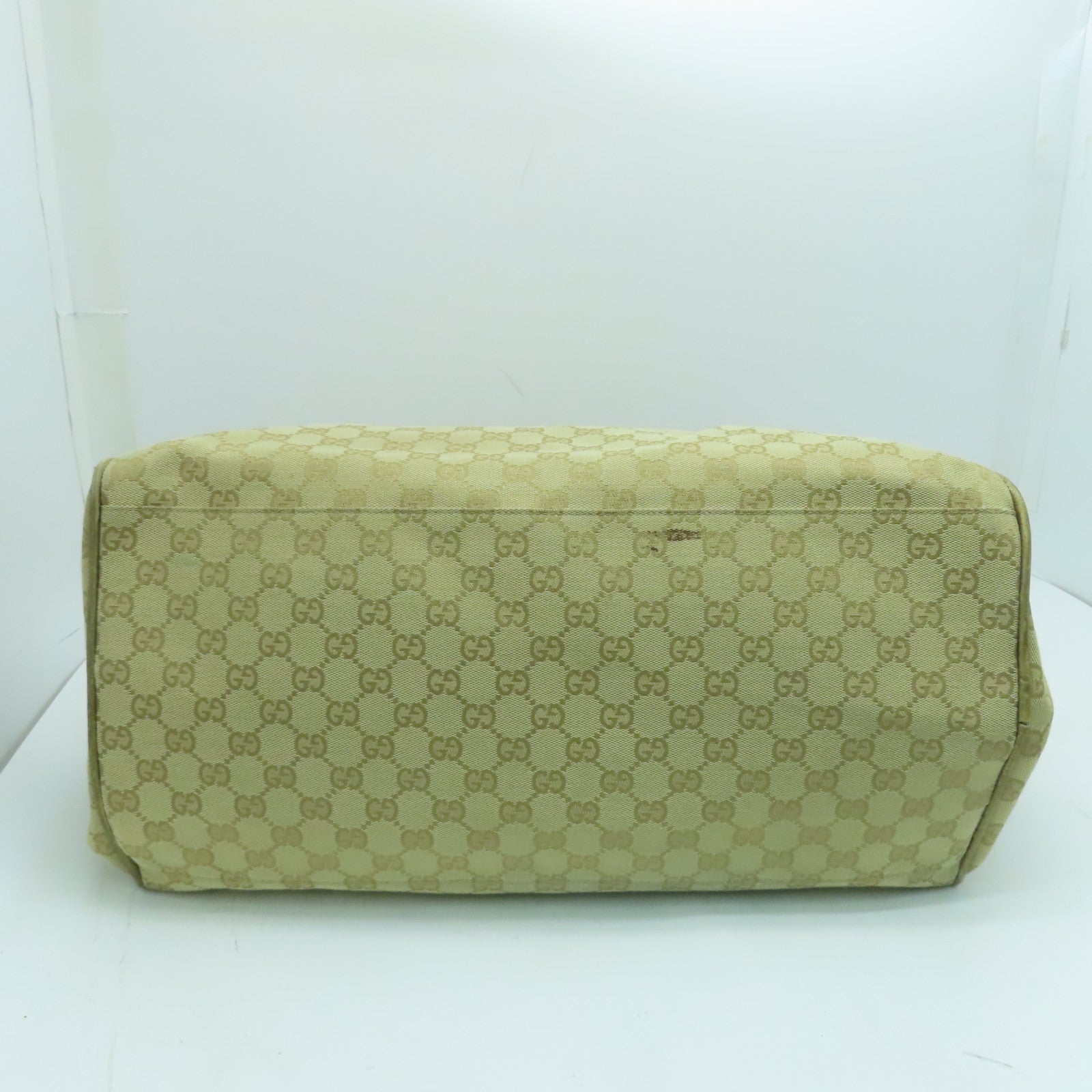 GUCCI 帆布Travelling Bag旅行袋金色/米色
