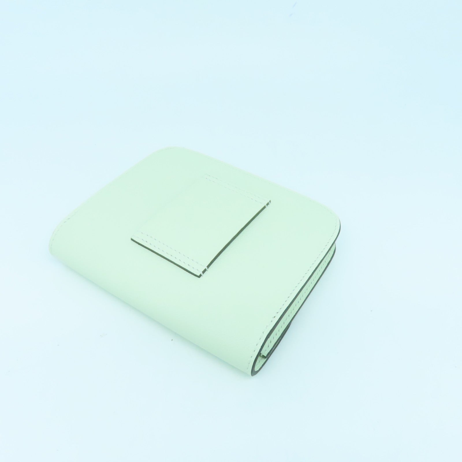 HERMES Evercolour皮革Constance Slim银扣腰包Vert Fizz绿色