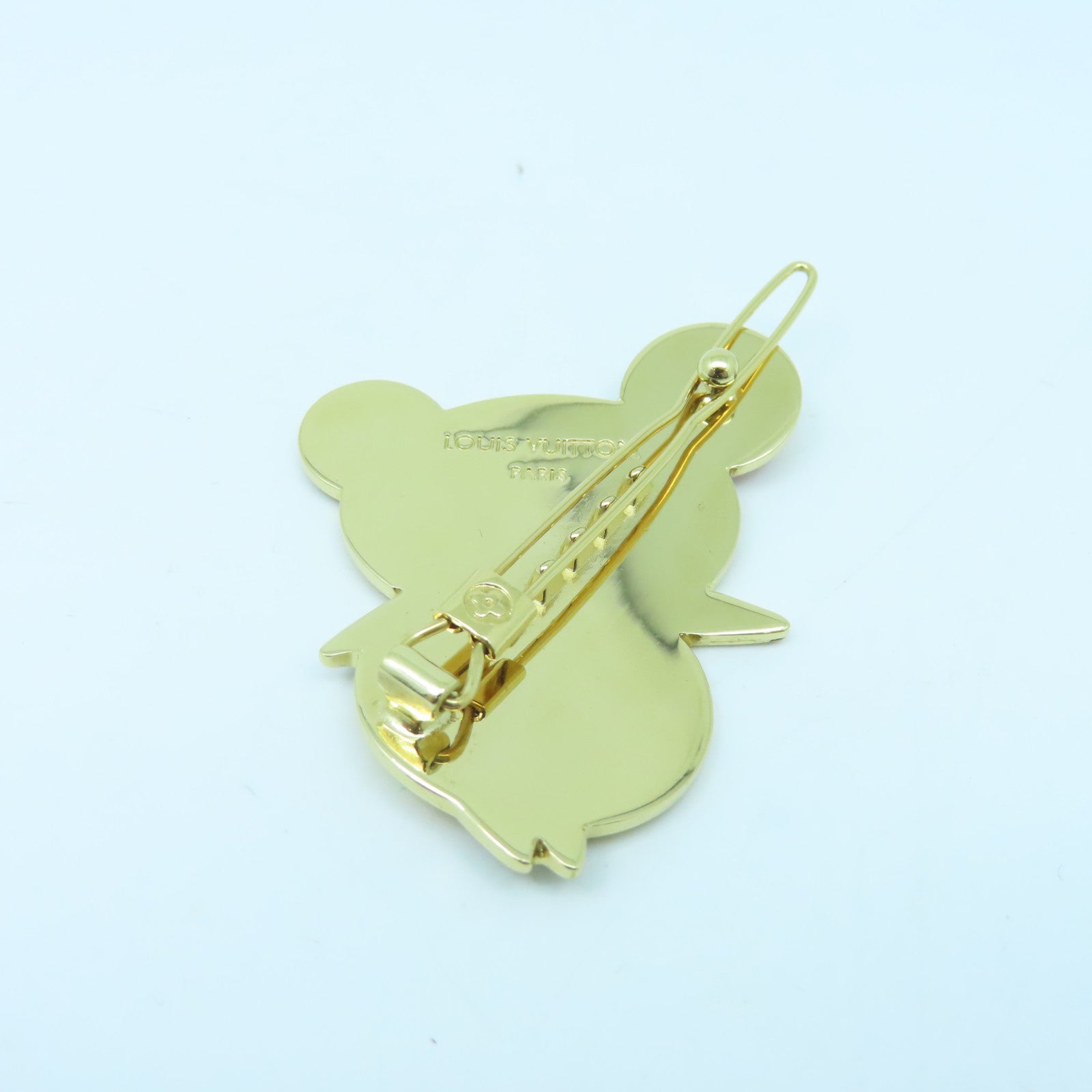 LOUIS VUITTON 金屬Hair Clip金扣髮夾金色/彩色
